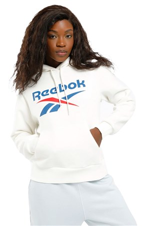 Reebok ID Big Logo Fleece Kadın Sweatshirt 101528791 Beyaz