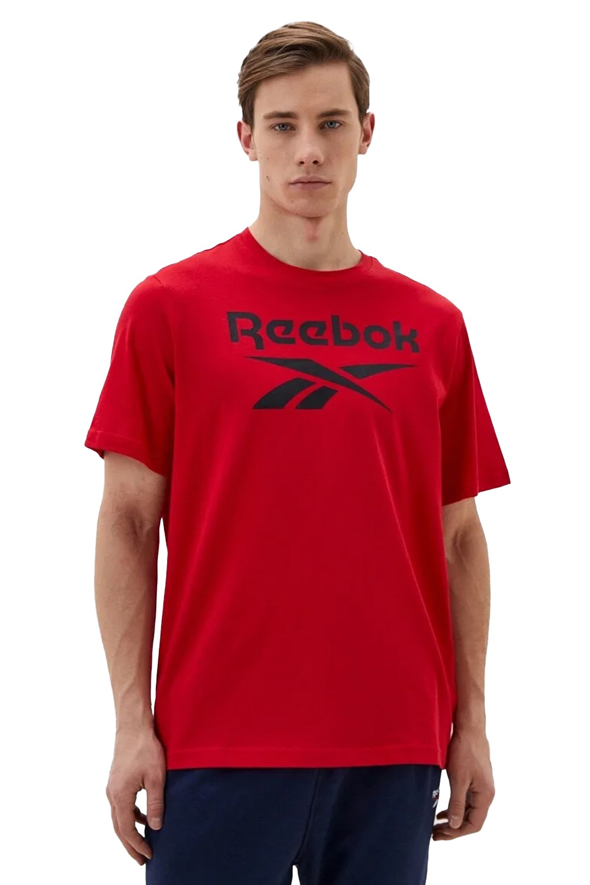 Reebok Identity Stacked Erkek Tişört 101542751 Kırmızı