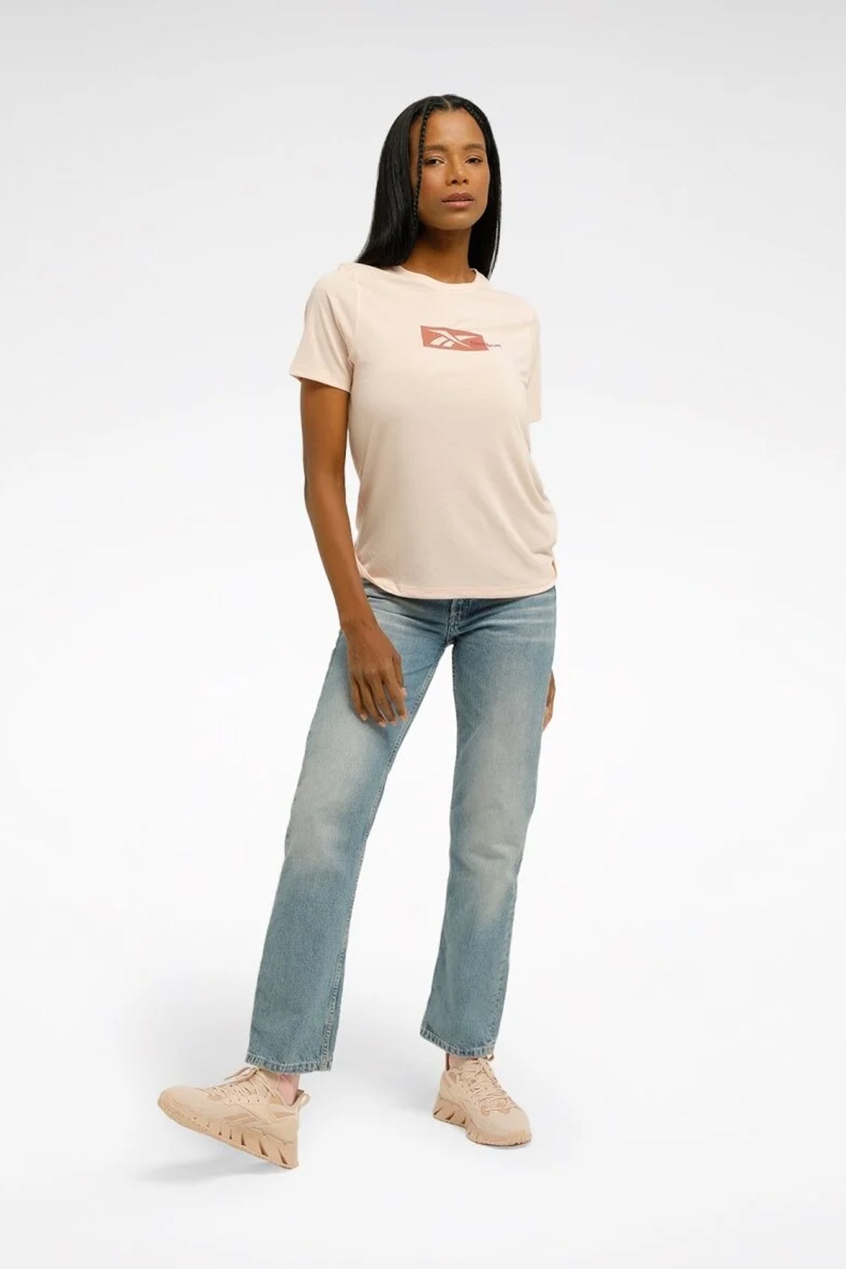 Reebok Id Train Supremium Graphic Kadın Tişört 101552398 Pembe