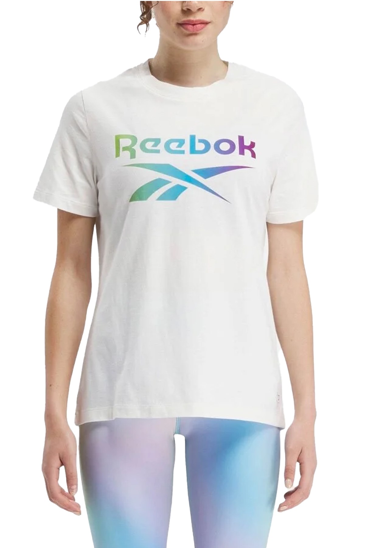 Reebok Gradient Graphic Kadın Tişört 101695411 Ekru