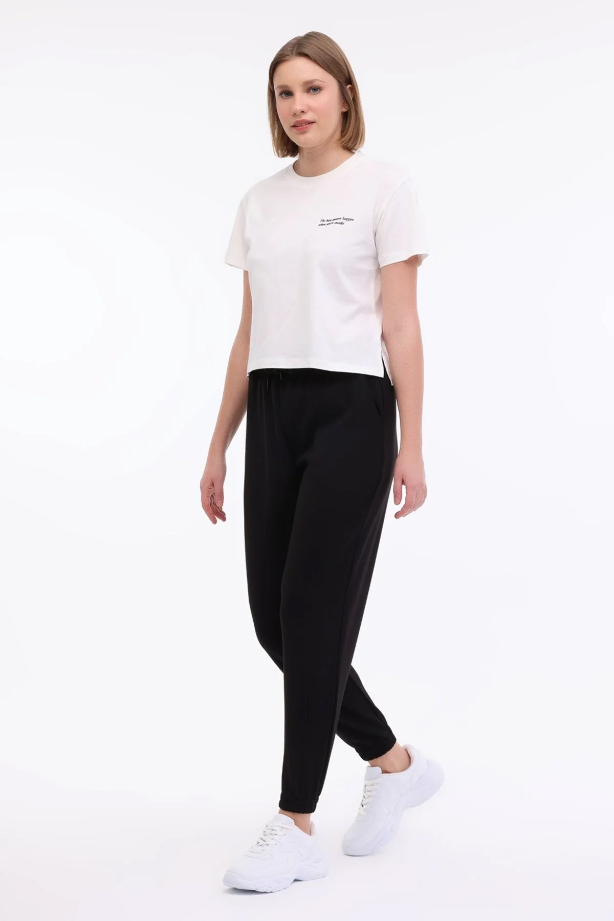 Lumberjack   Anna 11 5Fx Kadın Tişört Ekru