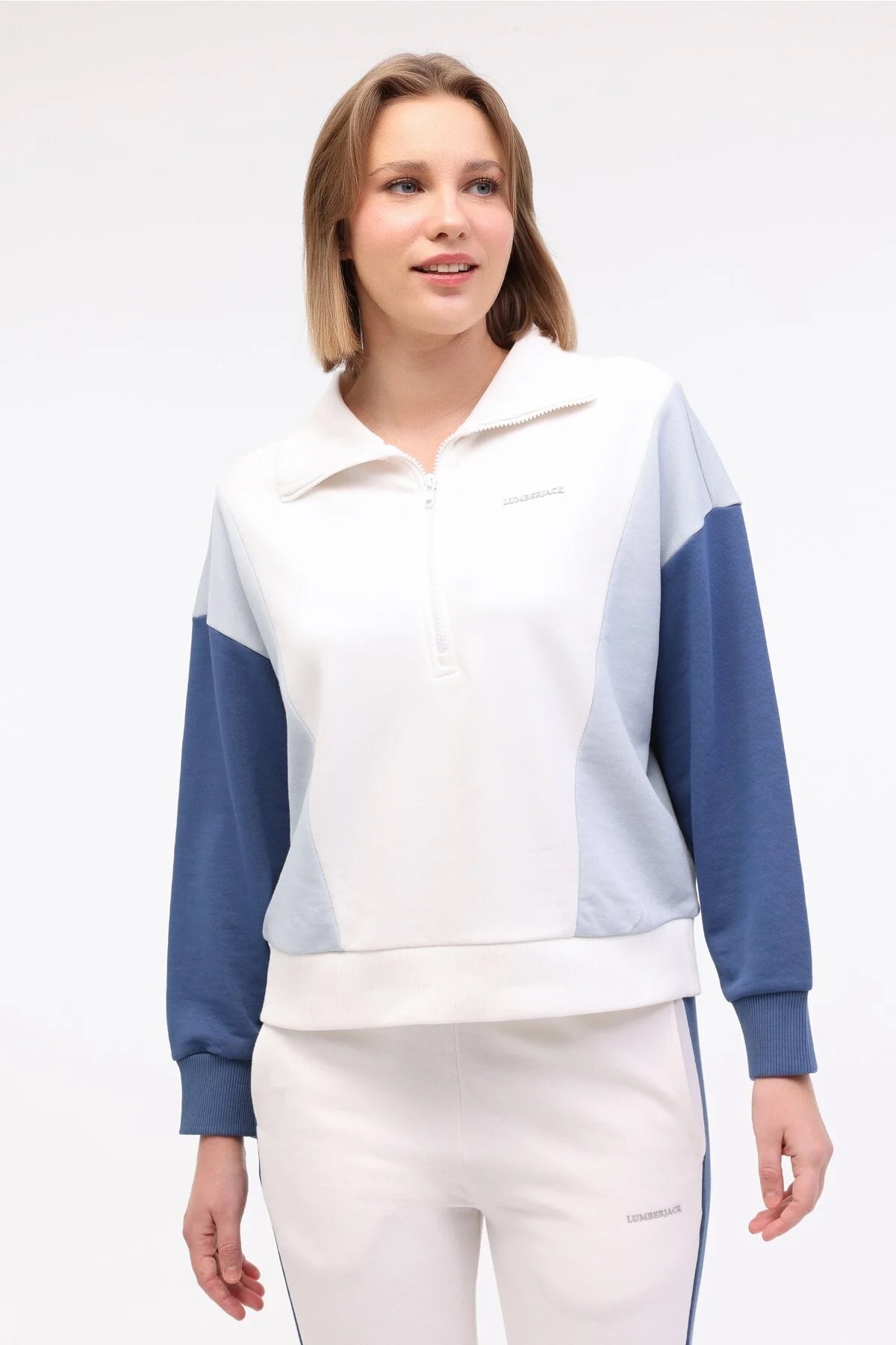 Lumberjack   Annabel-C 16Ck927 5Fx Kadın Sweatshirt Mavi
