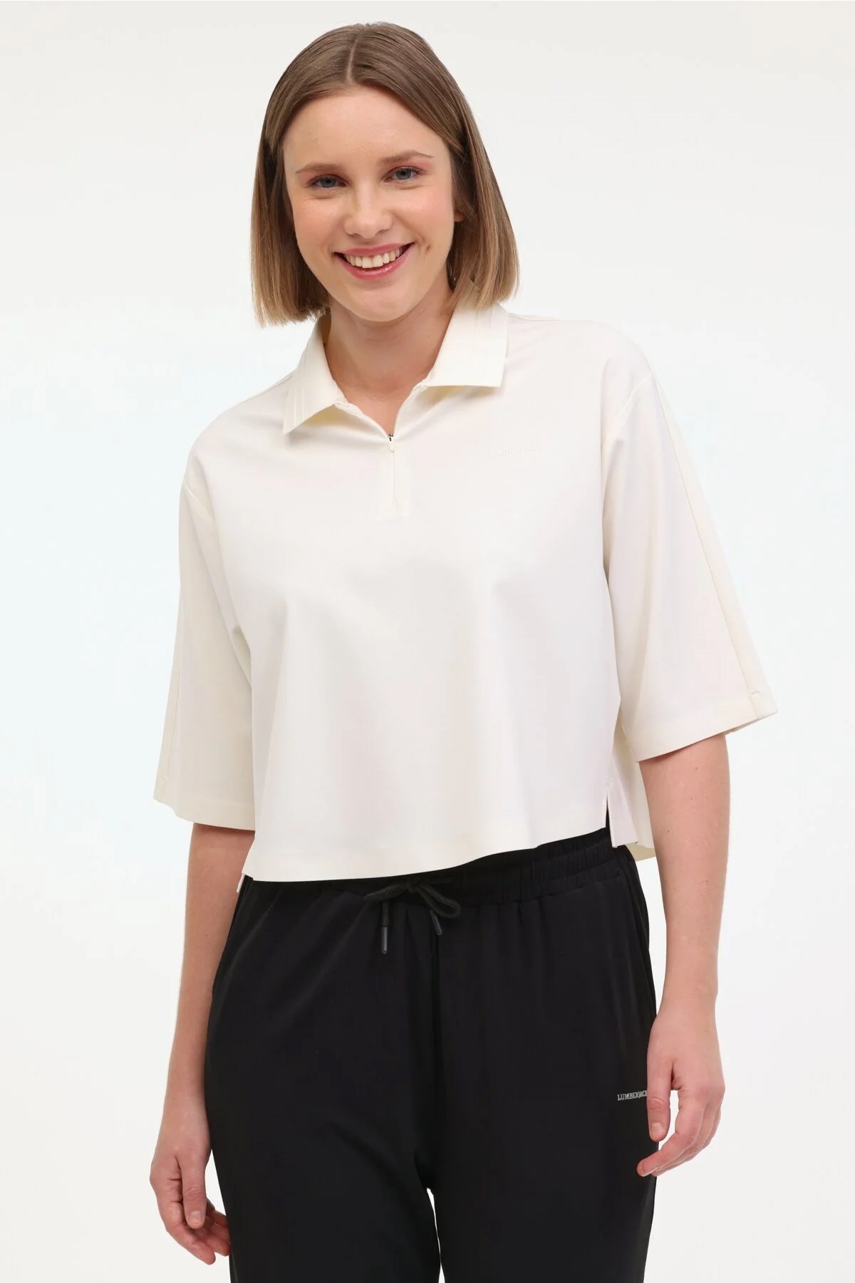 Lumberjack   Jub 12Bkk81 5Fx Kadın Tişört Beyaz