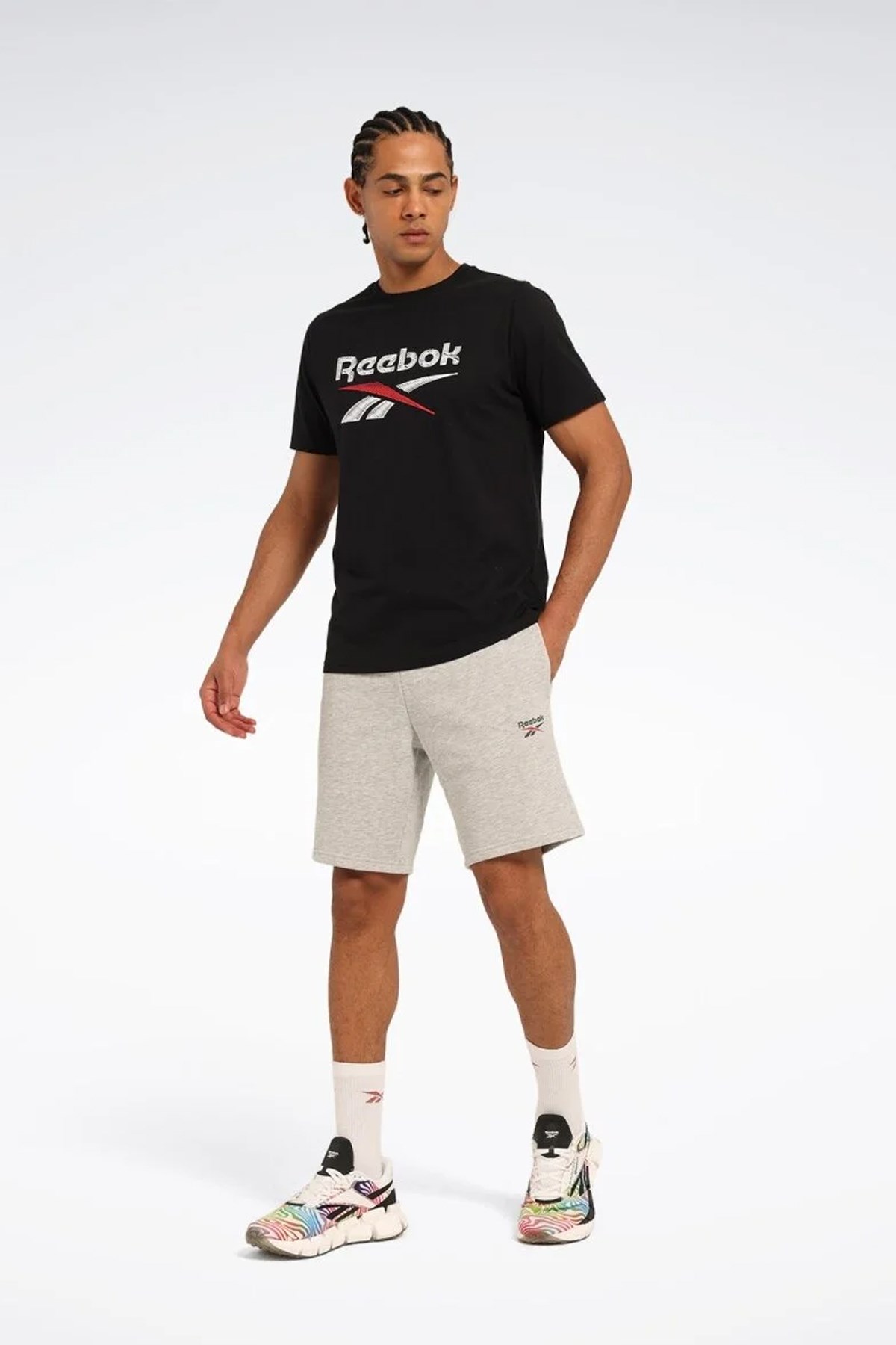 Reebok New Id Reg Sho Erkek Şort Gri