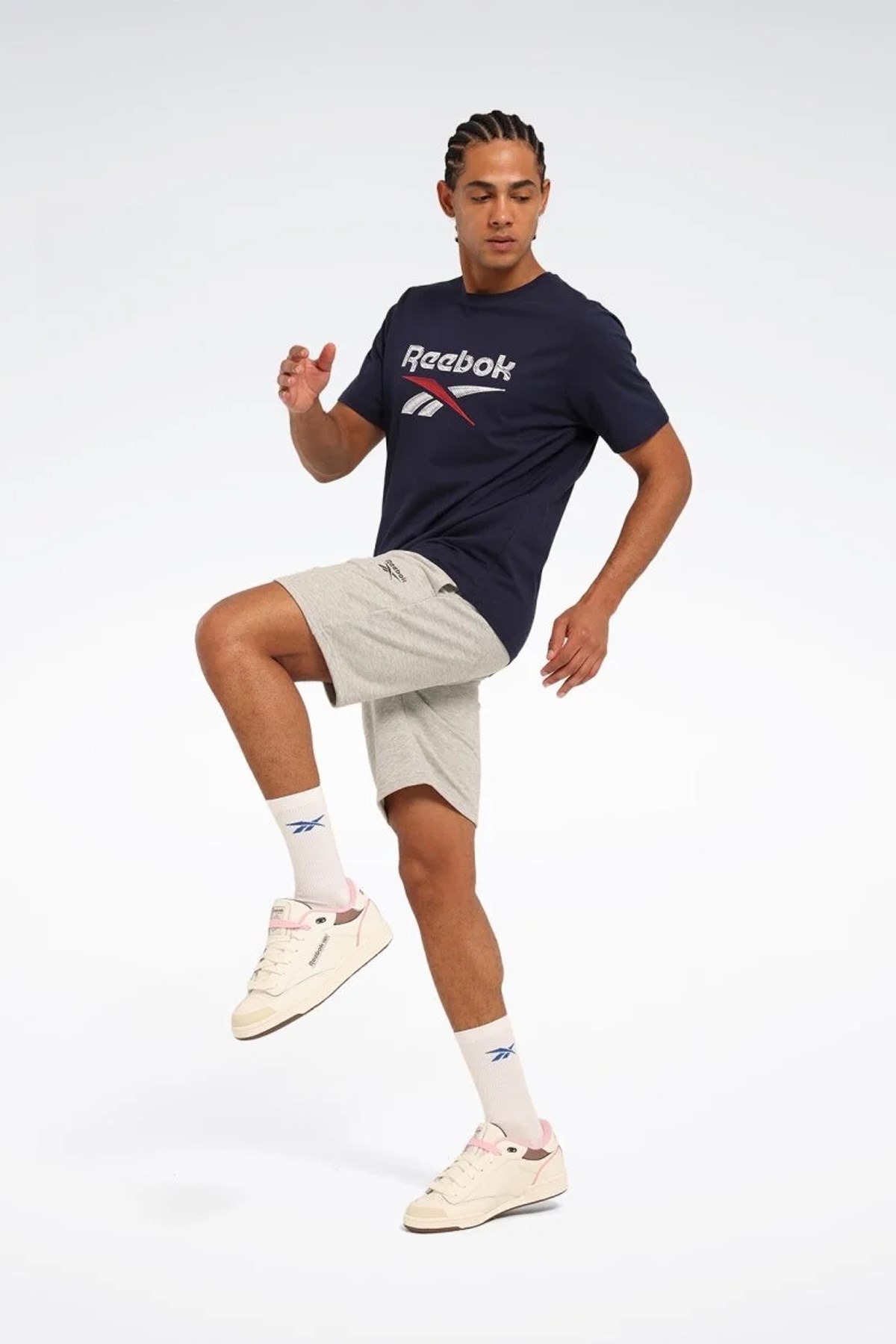 Reebok New Id Reg Tee Erkek Tişört Lacivert