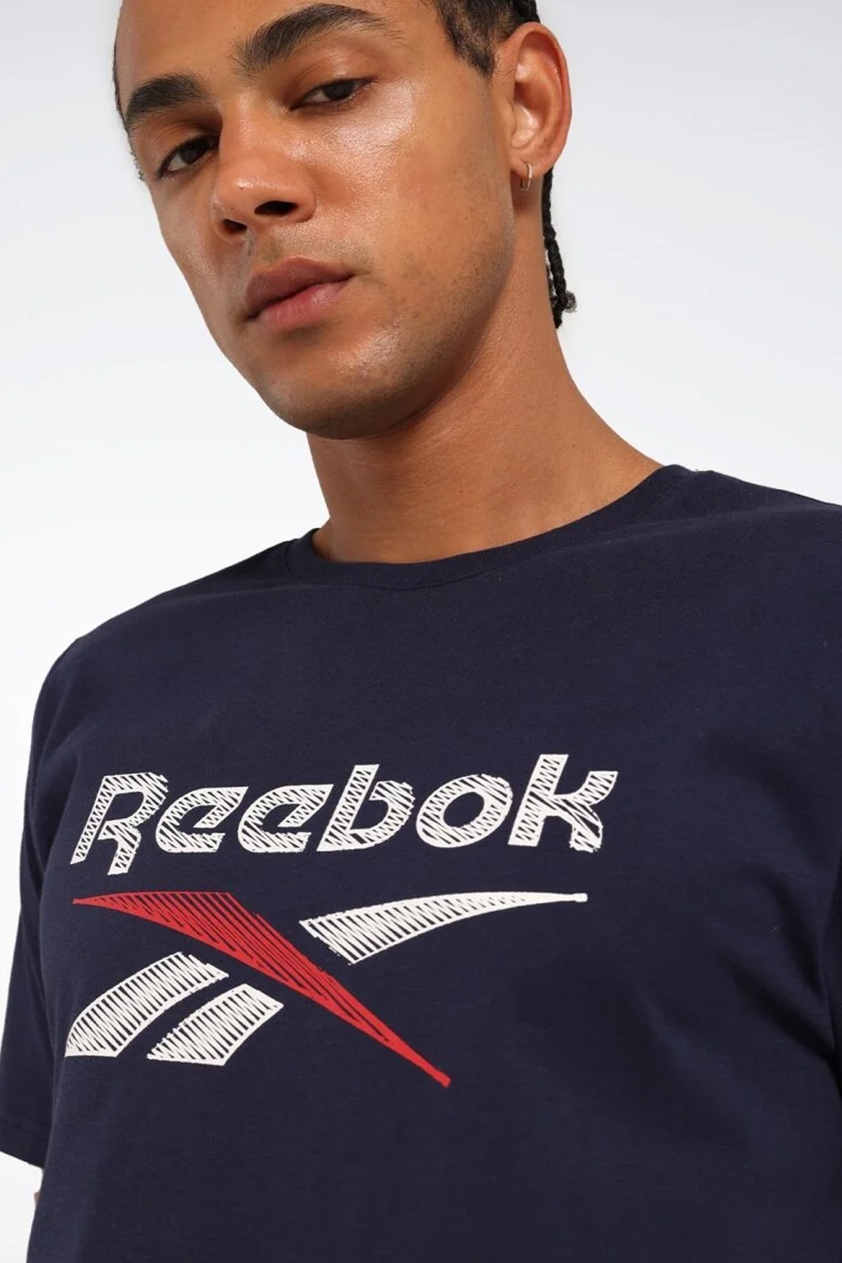 Reebok New Id Reg Tee Erkek Tişört Lacivert