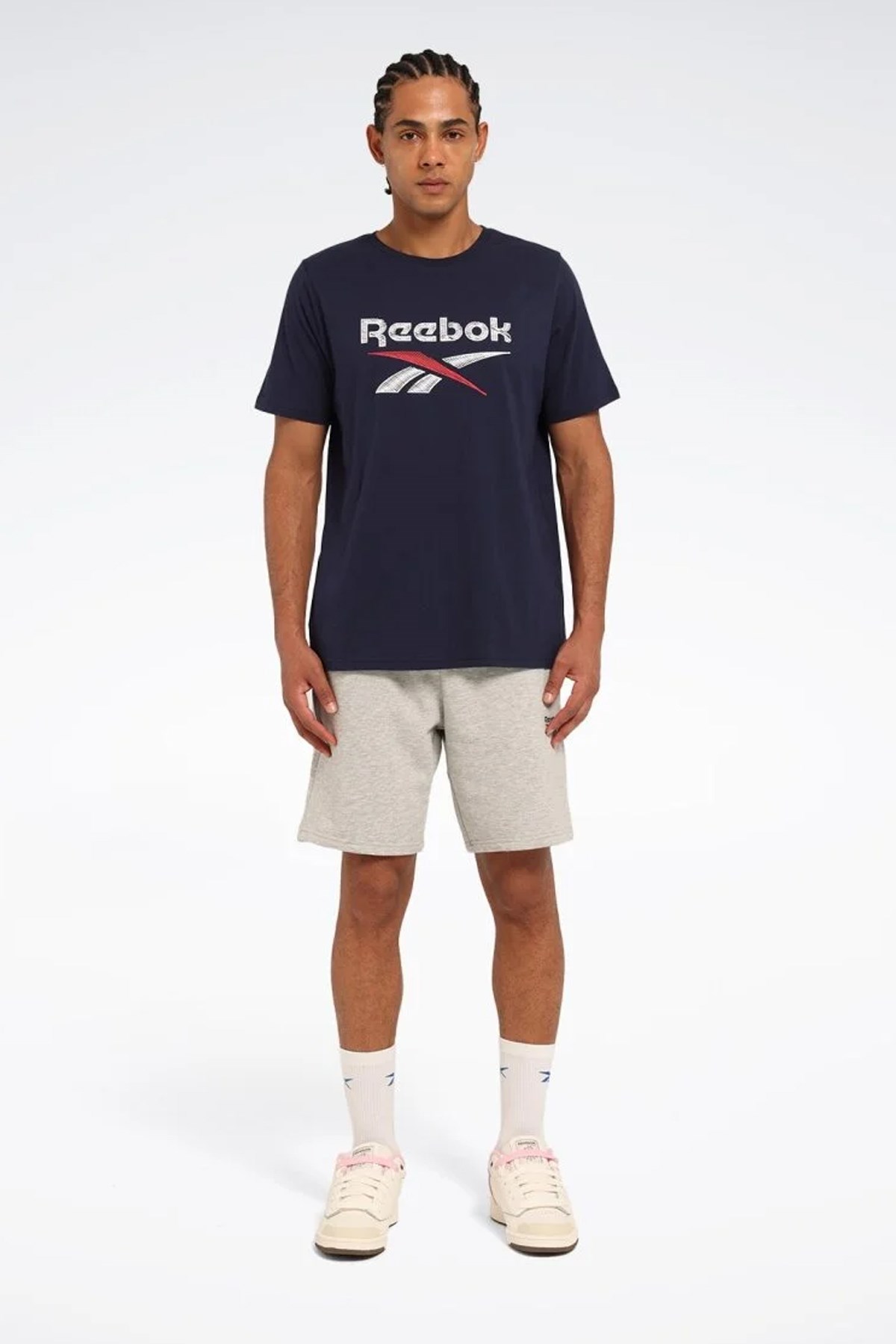 Reebok New Id Reg Tee Erkek Tişört Lacivert