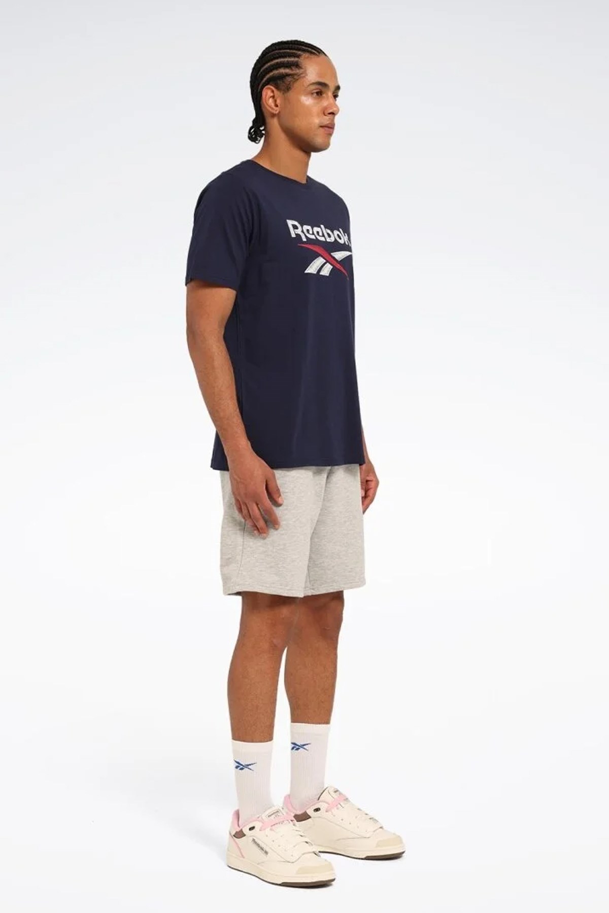 Reebok New Id Reg Tee Erkek Tişört Lacivert