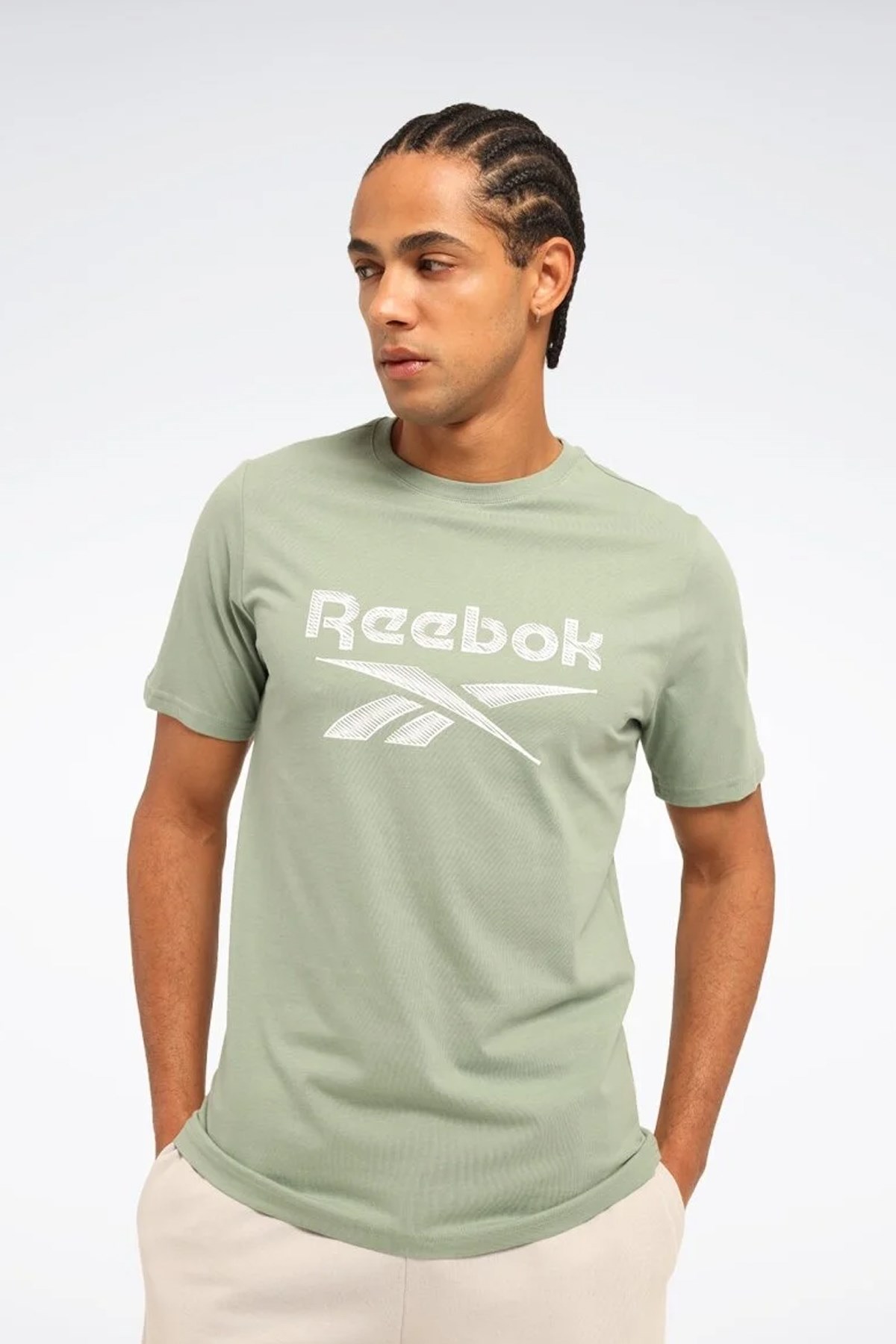 Reebok New Id Reg Tee Erkek Tişört Yeşil