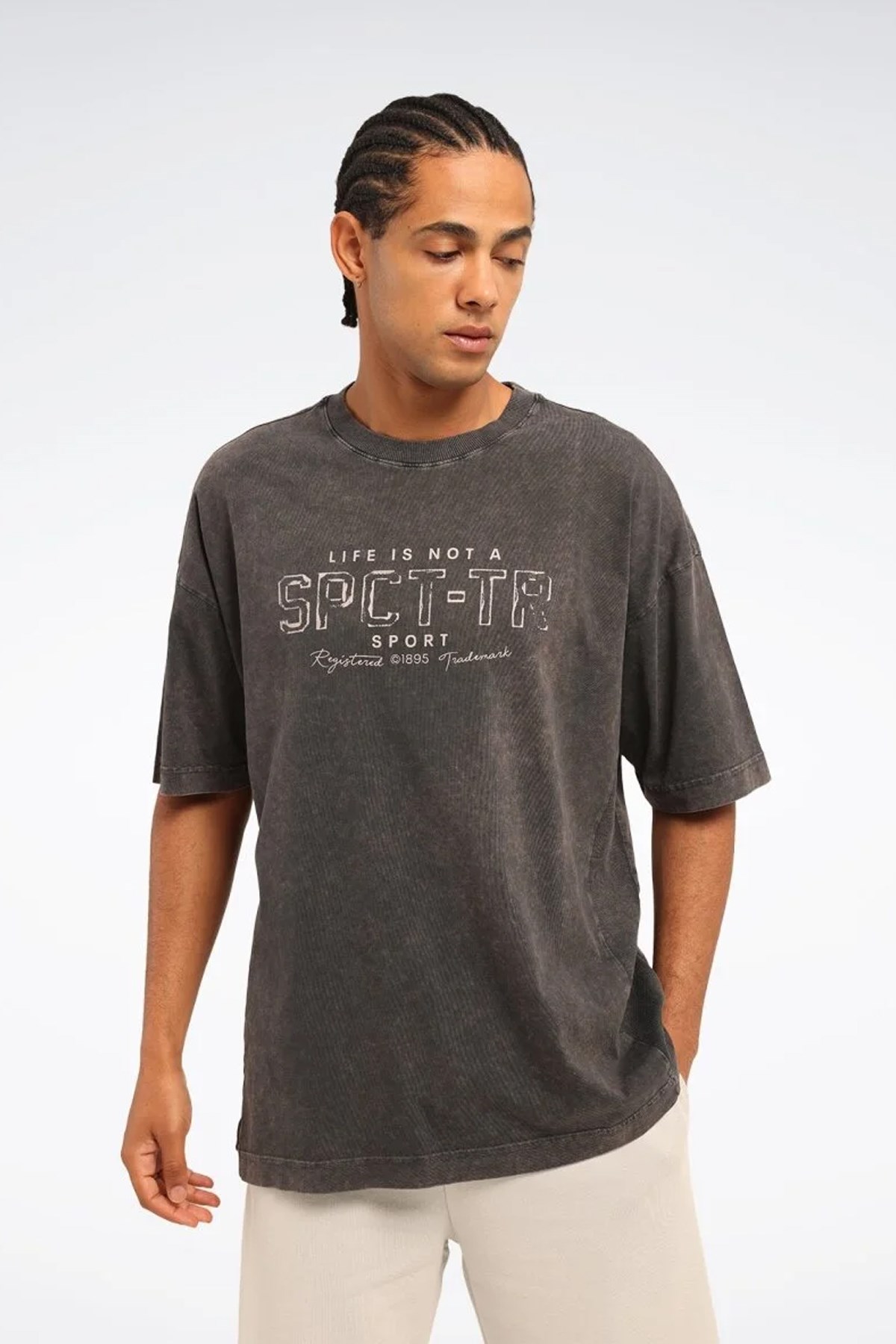 Reebok Korre Tee Erkek Tişört Antrasit