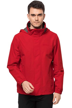 Jack Wolfskin Stormy Erkek Outdoor Mont 1111142-2206 Kırmızı