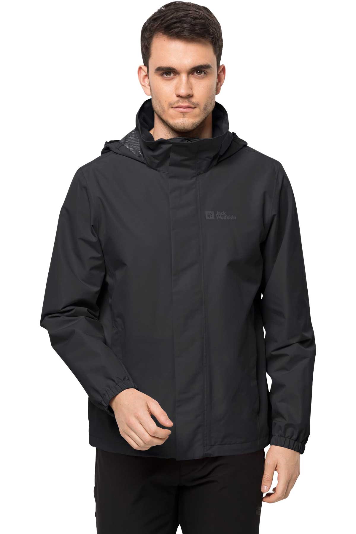 Jack Wolfskin Stormy 2L Erkek Outdoor Mont 1111142-4161 Siyah