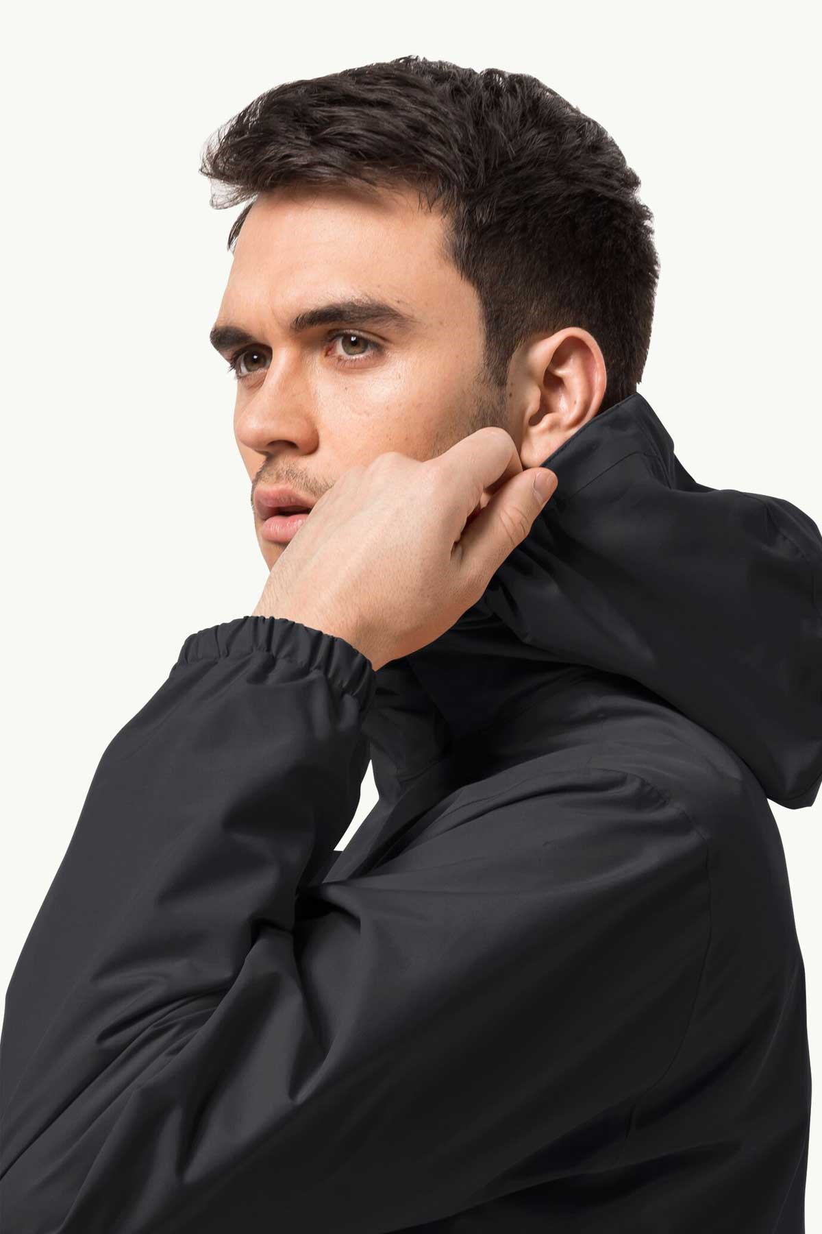 Jack Wolfskin Stormy 2L Erkek Outdoor Mont 1111142-4161 Siyah