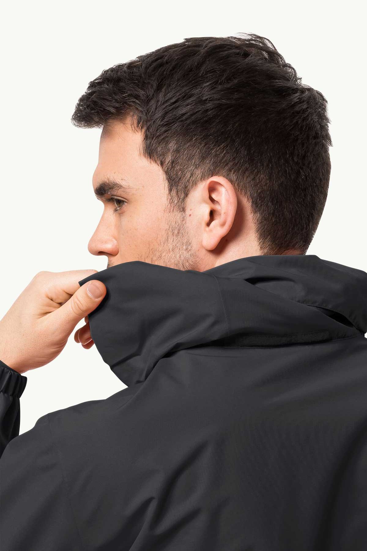 Jack Wolfskin Stormy 2L Erkek Outdoor Mont 1111142-4161 Siyah