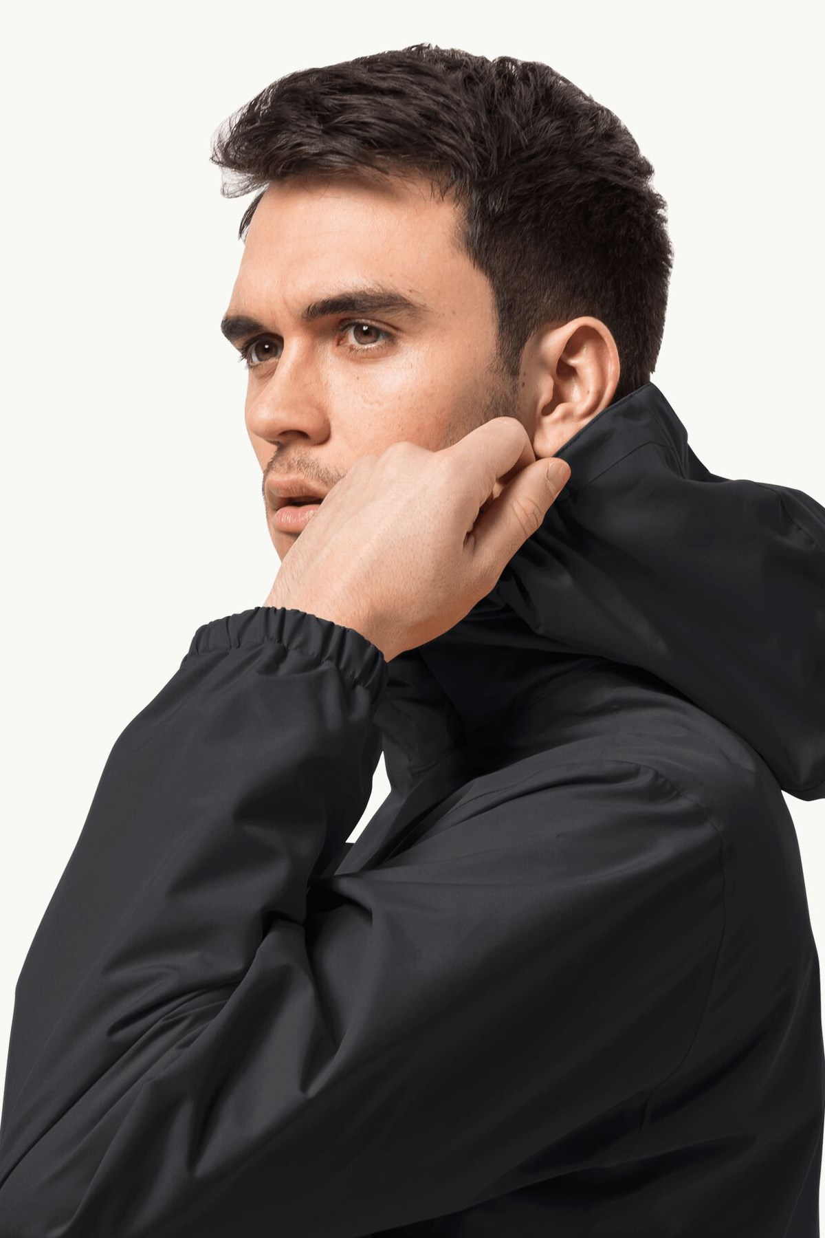 Jack Wolfskin Stormy Erkek Outdoor Mont 1111142-6000 Siyah