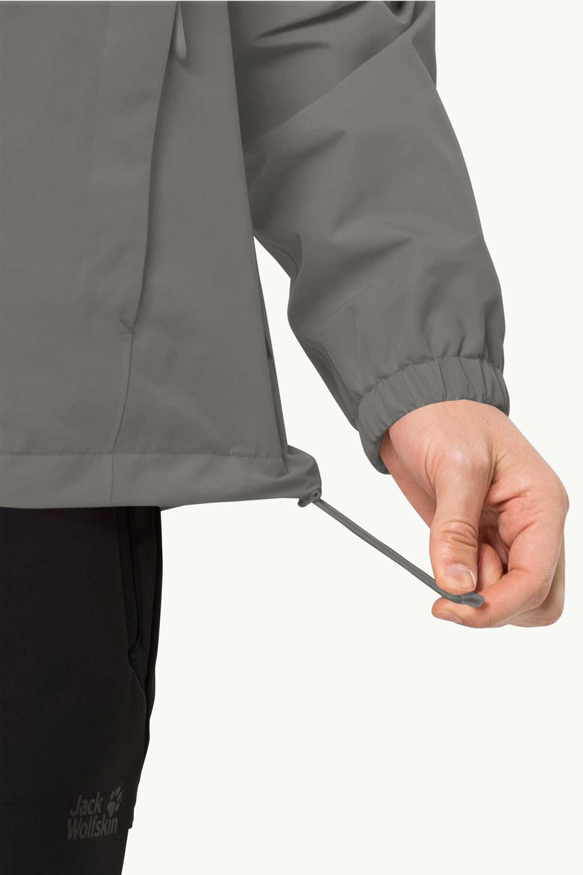 Jack Wolfskin Stormy 2L Erkek Outdoor Mont 1111142-6185 Gri