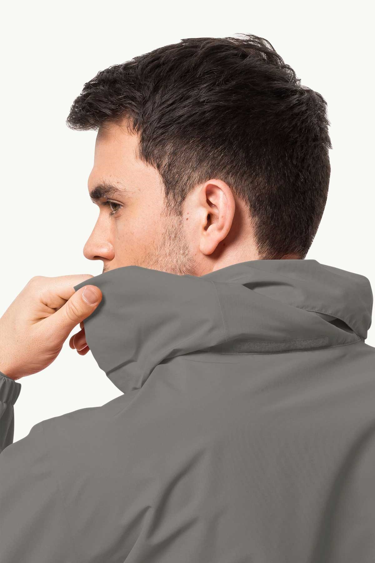 Jack Wolfskin Stormy 2L Erkek Outdoor Mont 1111142-6185 Gri