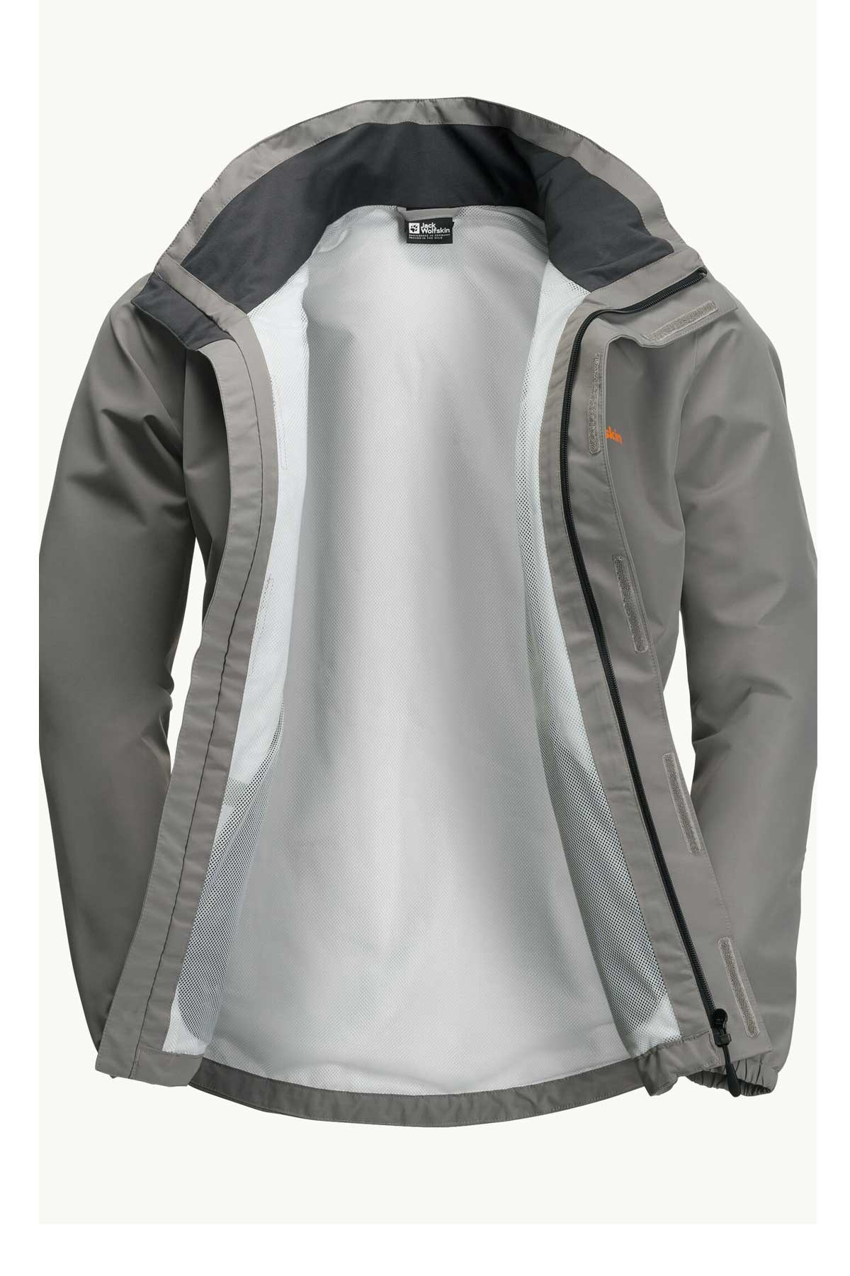 Jack Wolfskin Stormy 2L Erkek Outdoor Mont 1111142-6185 Gri