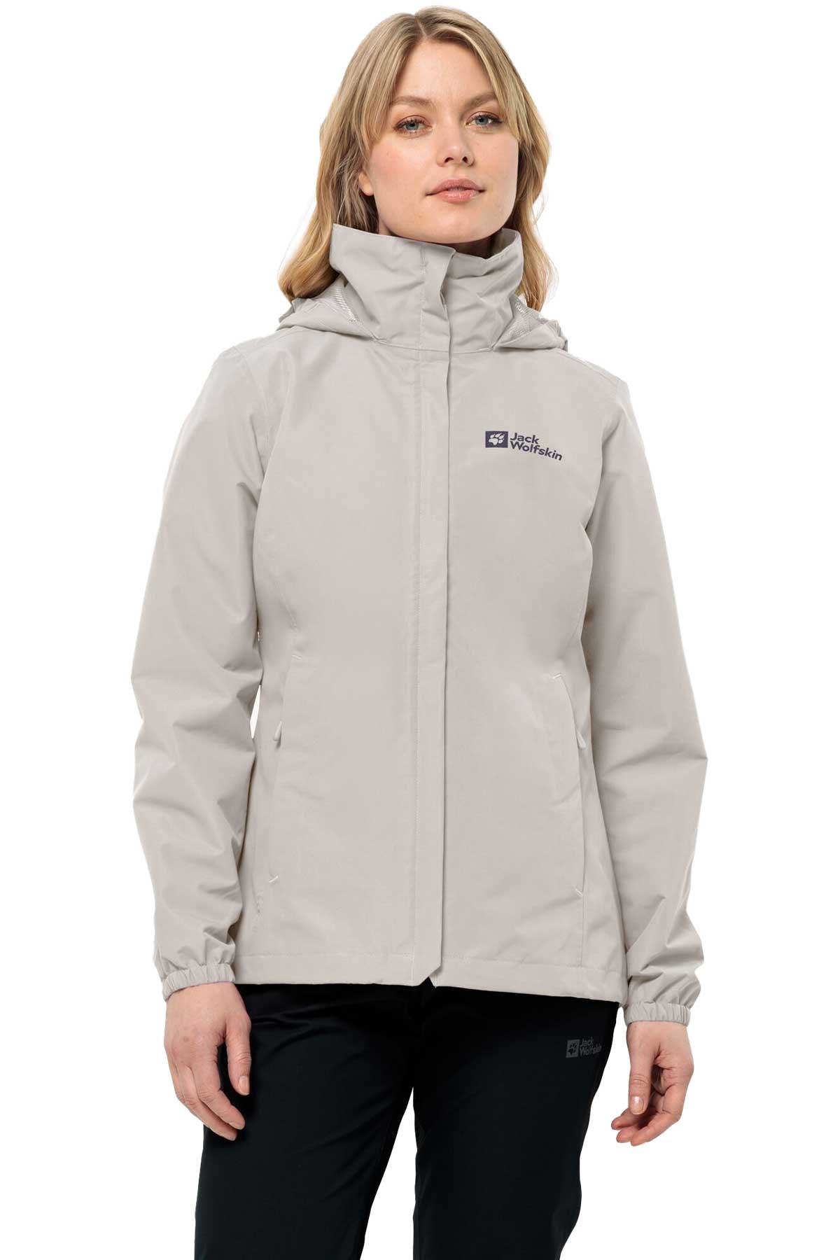 Jack Wolfskin Stormy 2L Kadın Outdoor Mont 1111202-5609 Beyaz
