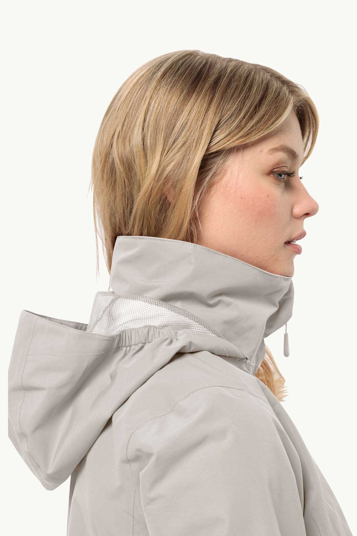 Jack Wolfskin Stormy 2L Kadın Outdoor Mont 1111202-5609 Beyaz