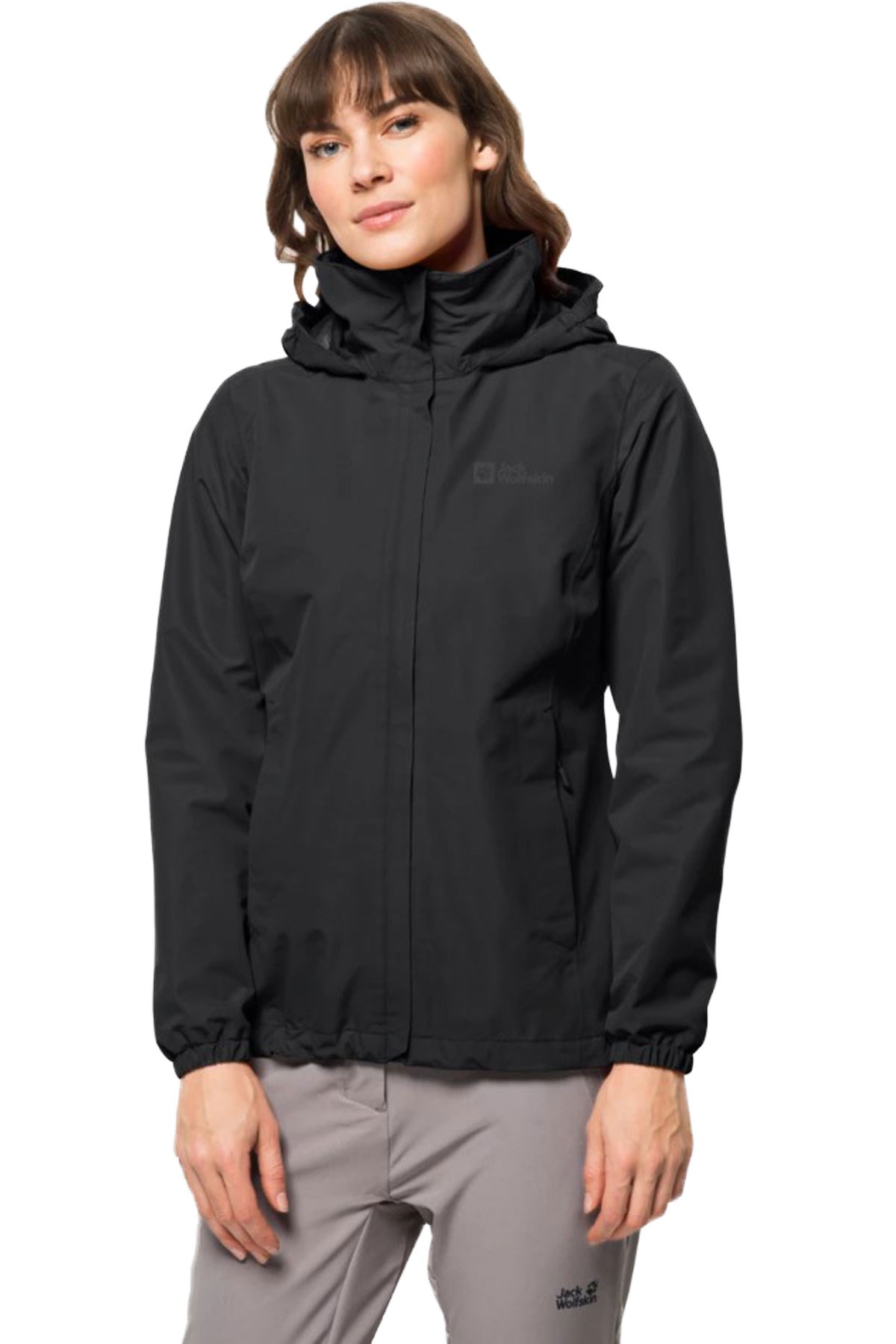 Jack Wolfskin Stormy Kadın Outdoor Mont 1111202-6000 Siyah