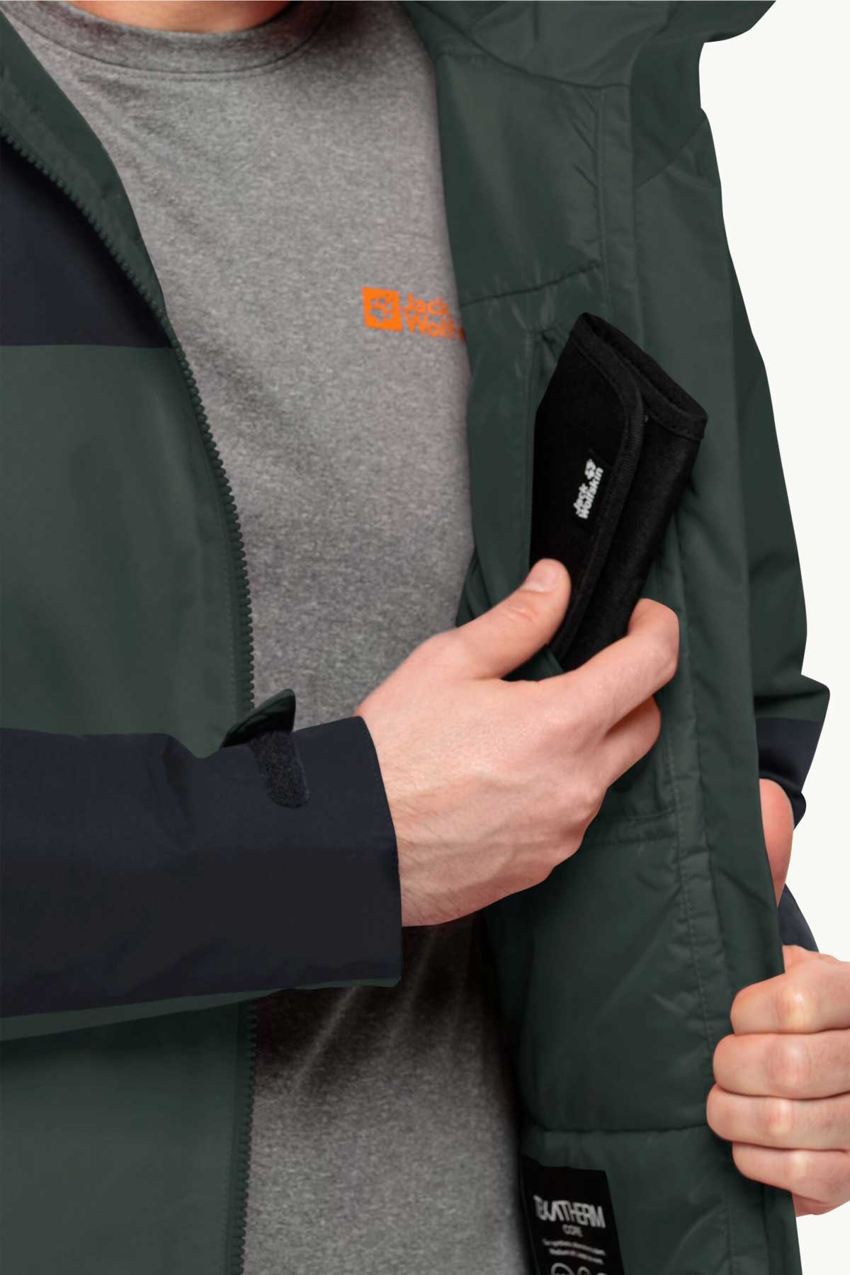 Jack Wolfskin Jasper ins Erkek Outdoor Mont 1114321-4161 Siyah