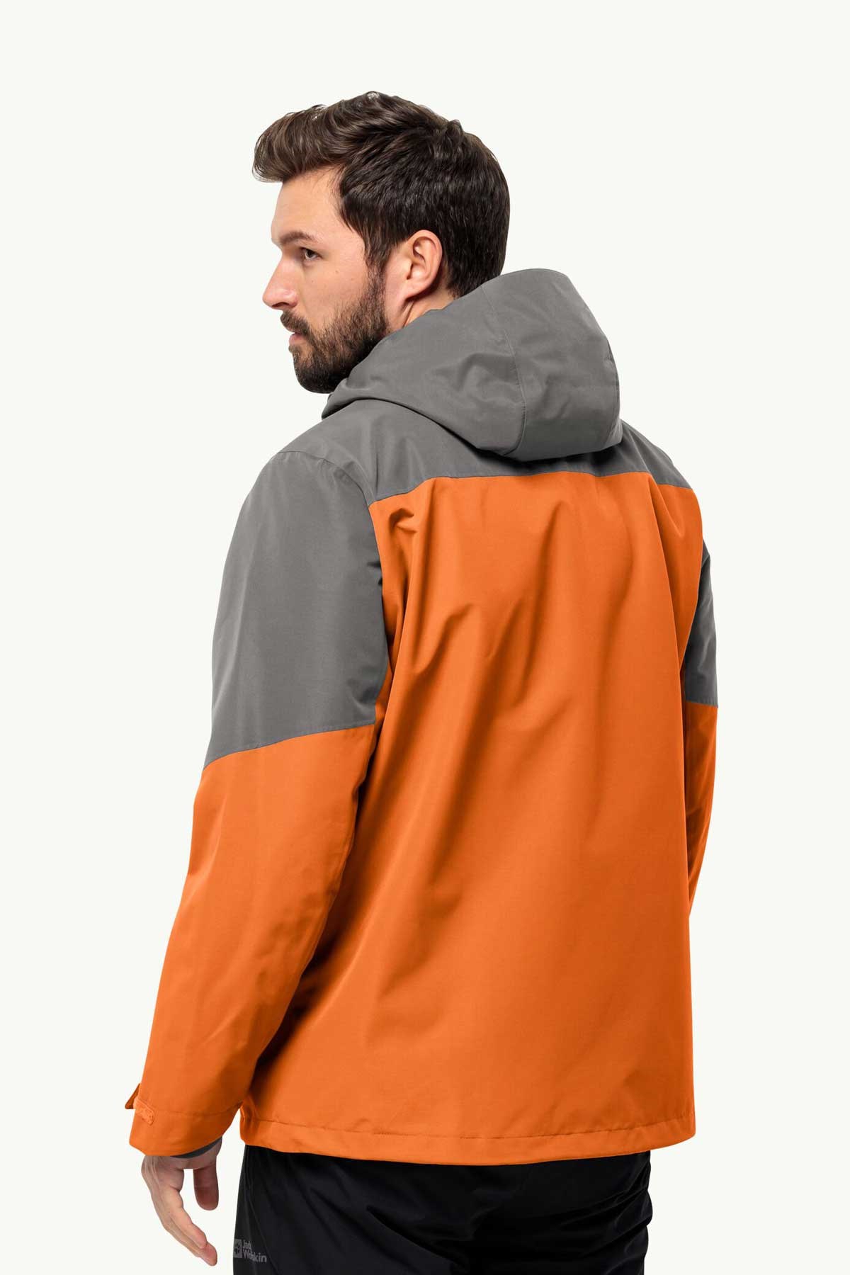 Jack Wolfskin Glaabach 3in1 Erkek Outdoor Mont 1115291-6185 Gri