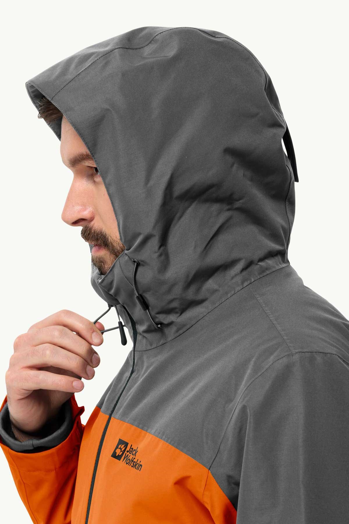 Jack Wolfskin Glaabach 3in1 Erkek Outdoor Mont 1115291-6185 Gri