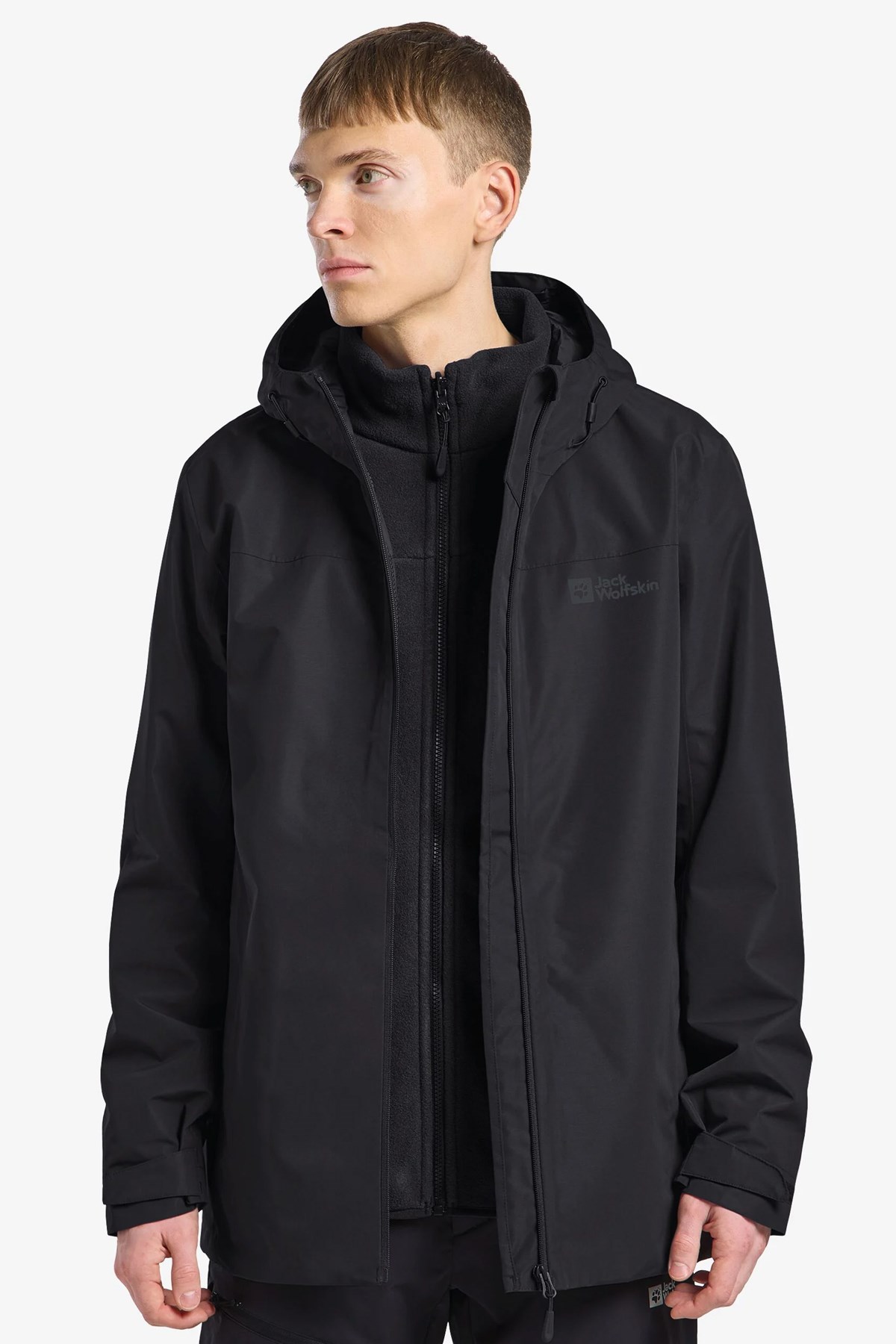 Jack Wolfskin Taubenberg 3in1 Outdoor Mont 1115311-6000 Siyah