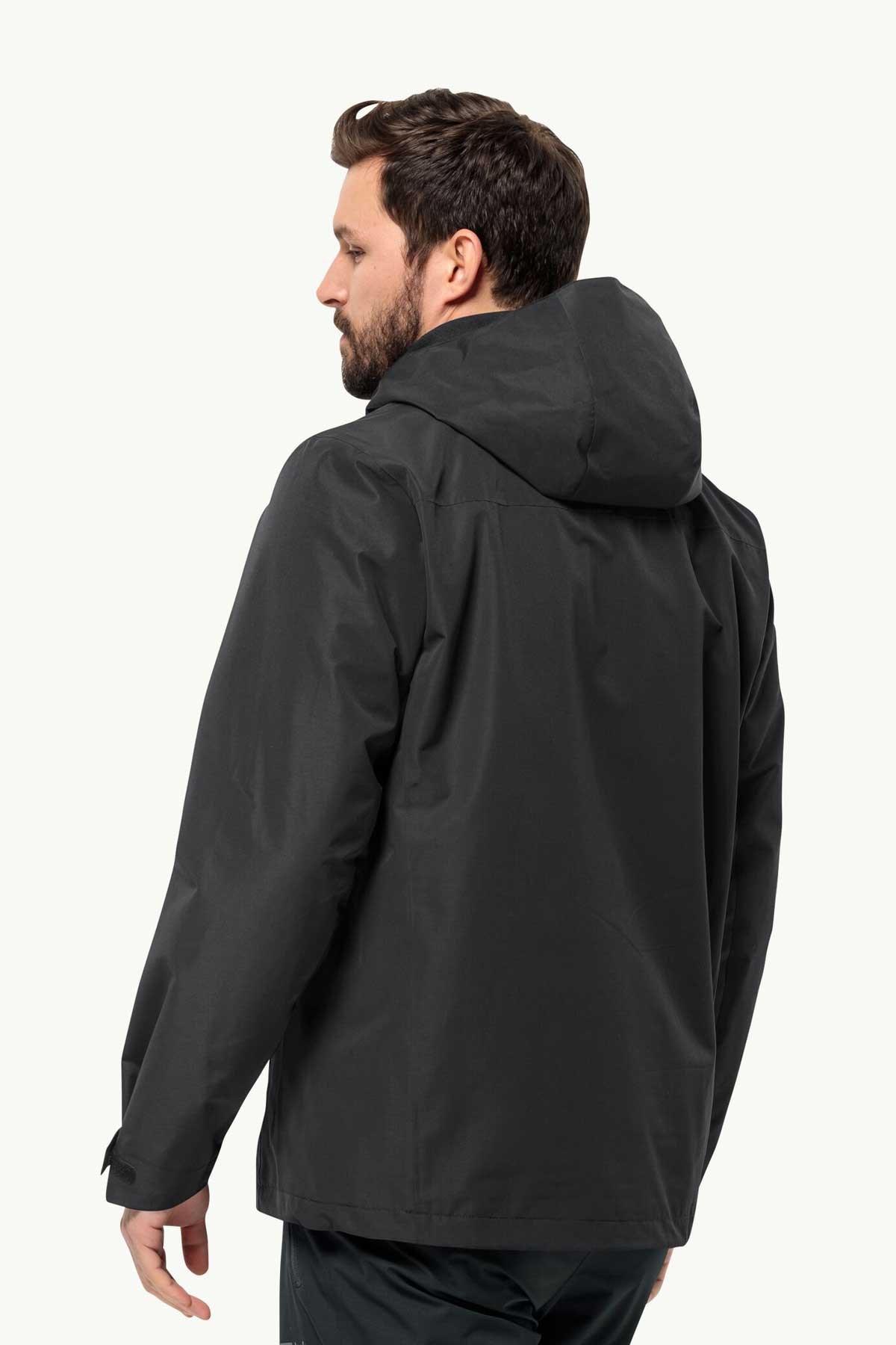 Jack Wolfskin Taubenberg 3in1 Erkek Outdoor Mont 1115311-6001 Siyah