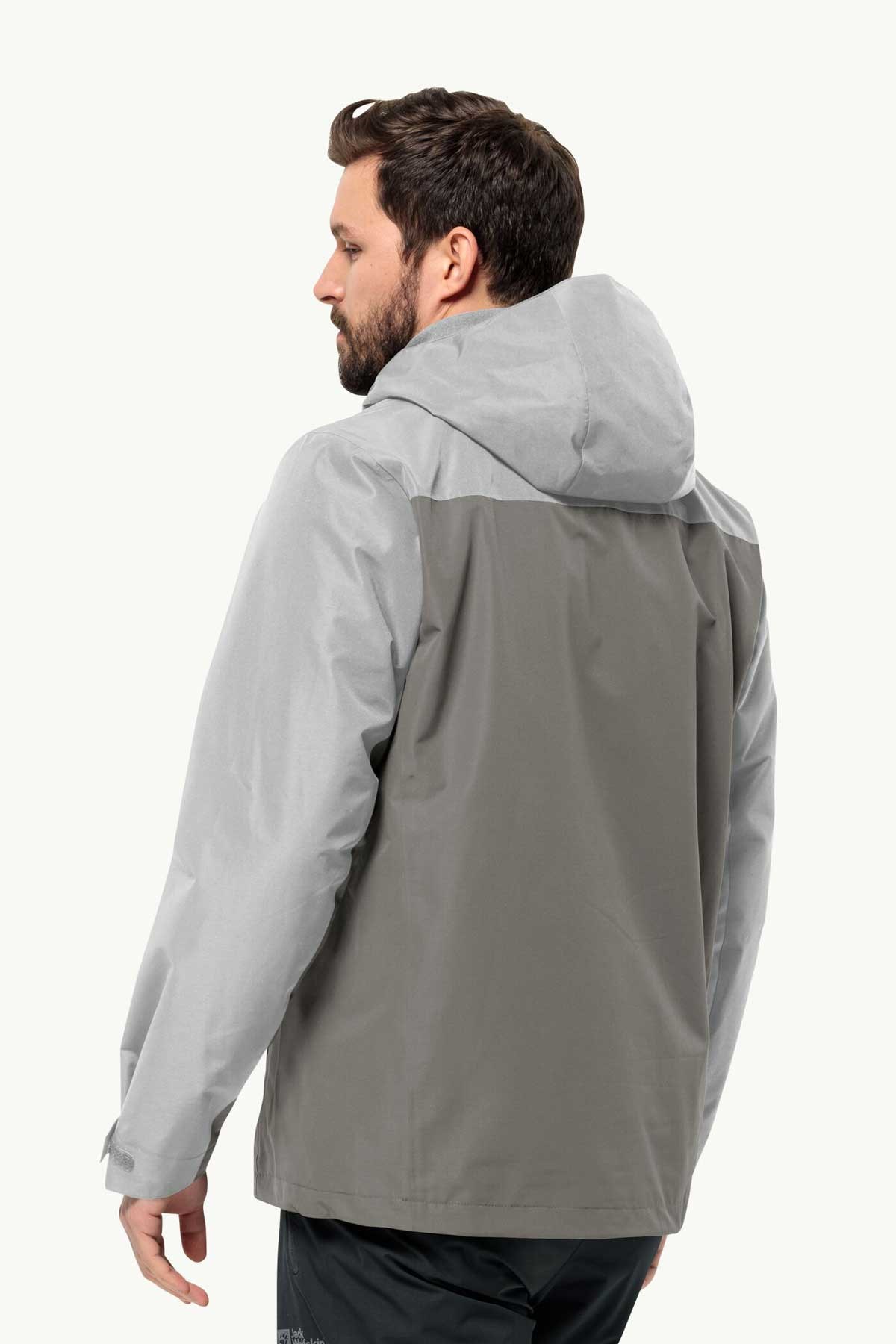 Jack Wolfskin Taubenberg 3in1 Erkek Outdoor Mont 1115311-6185 Gri