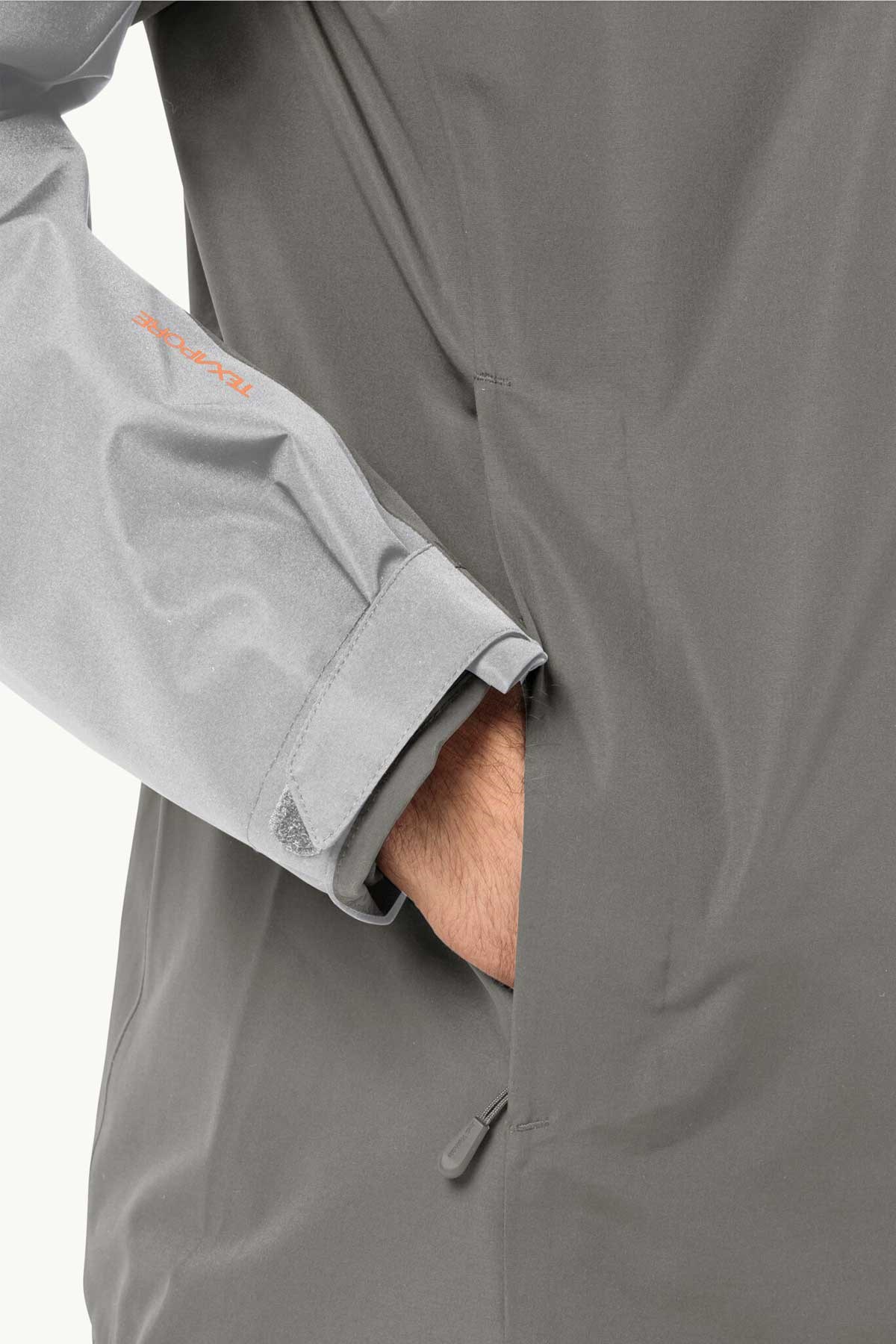 Jack Wolfskin Taubenberg 3in1 Erkek Outdoor Mont 1115311-6185 Gri