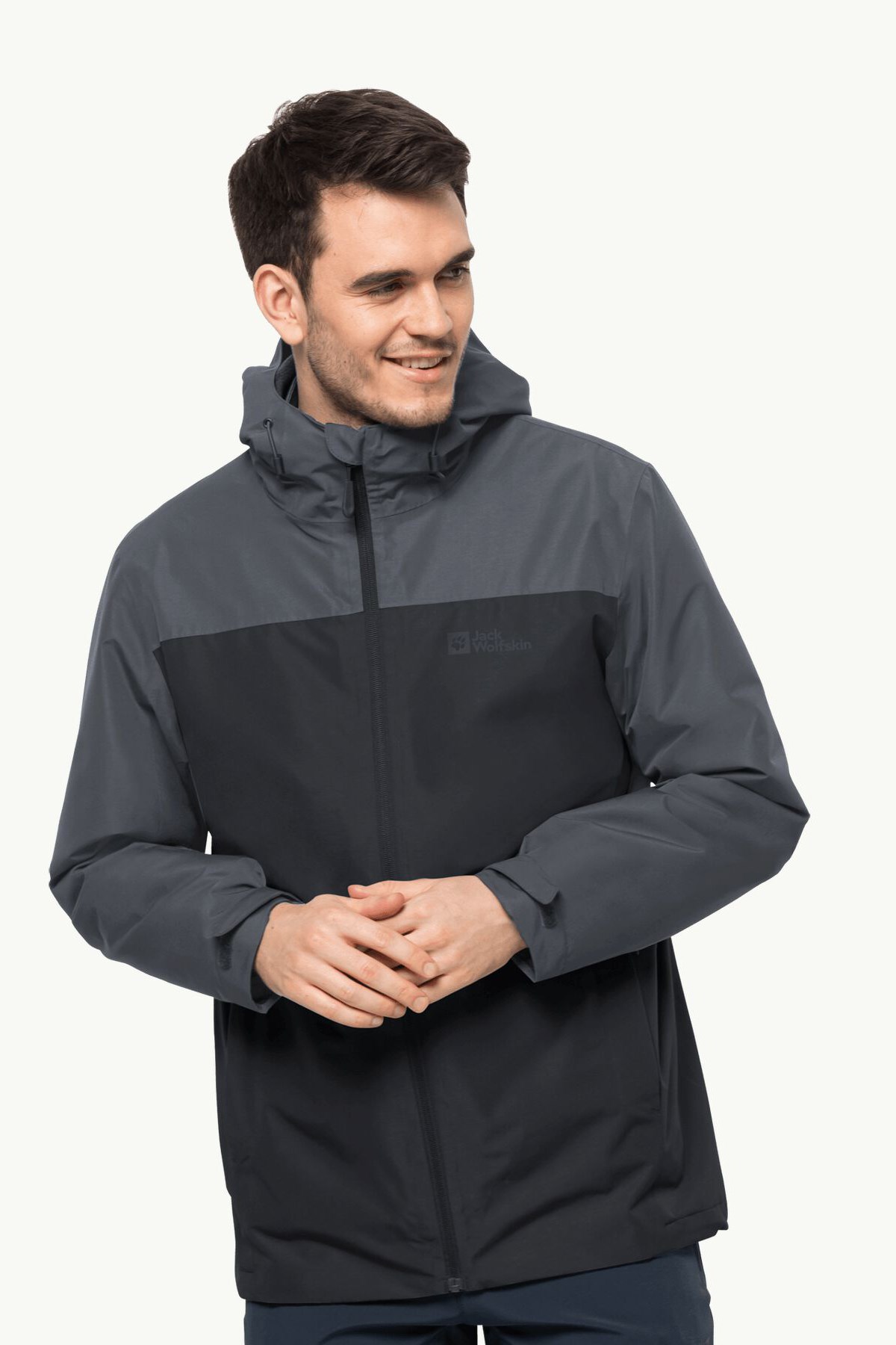 Jack Wolfskin Taubenberg 3in1 Erkek Outdoor Mont 1115311-6350 Antrasit