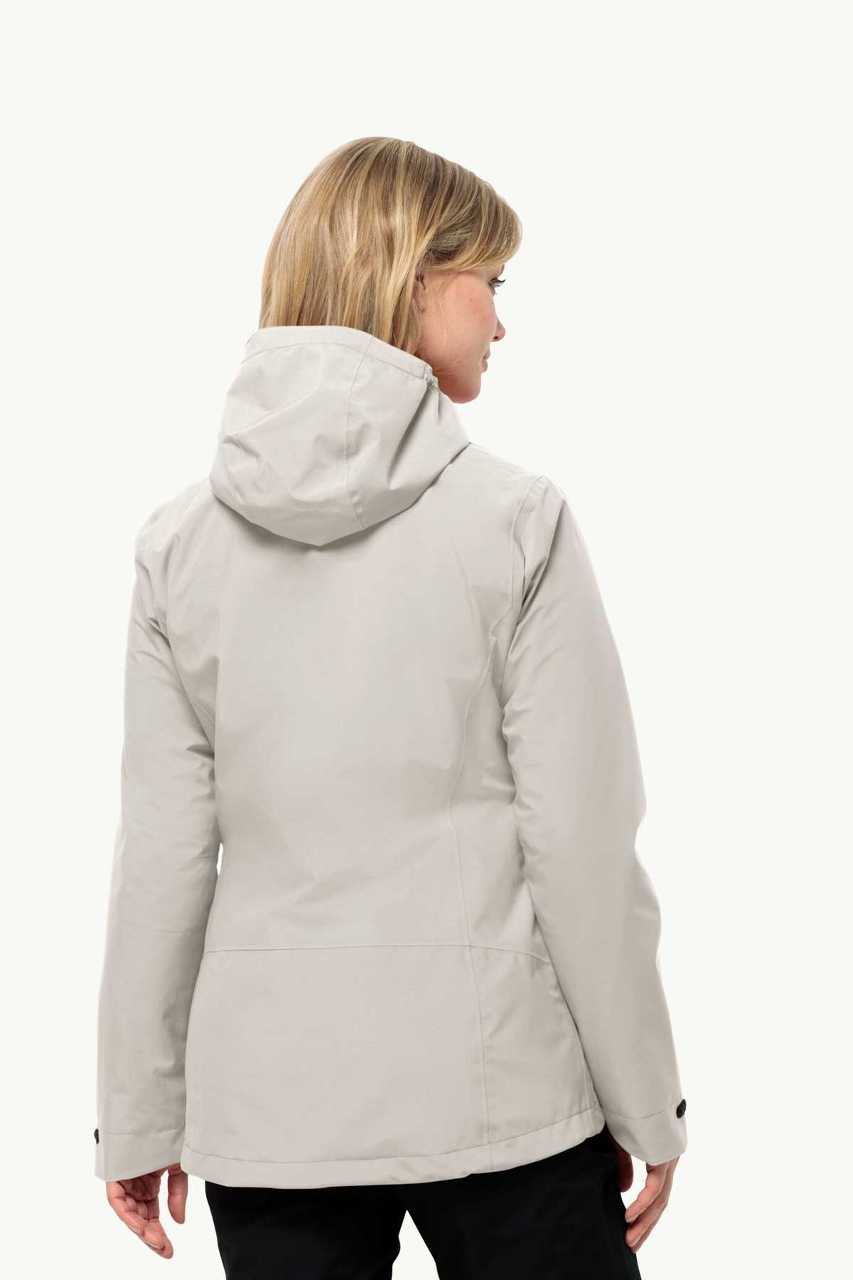 Jack Wolfskin Moonrise 3in1 Kadın Outdoor Mont 1115621-5609 Beyaz