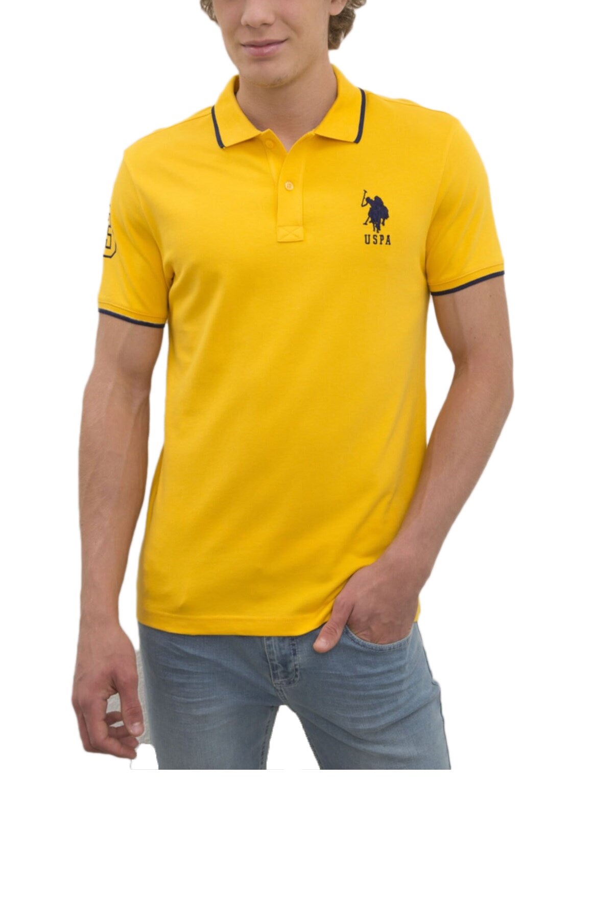U.S. Polo Assn. Erkek Tişört 1191426-VR044 Sarı