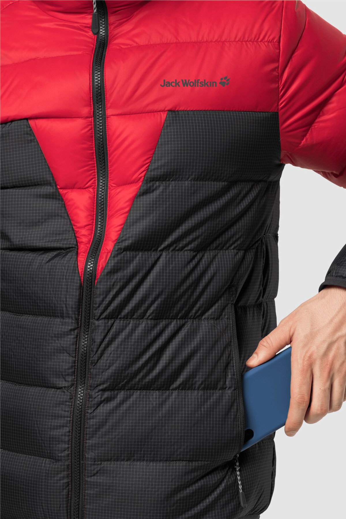 Jack Wolfskin Dna Tundra Erkek Şişme Mont 1206611-2102 Kırmızı