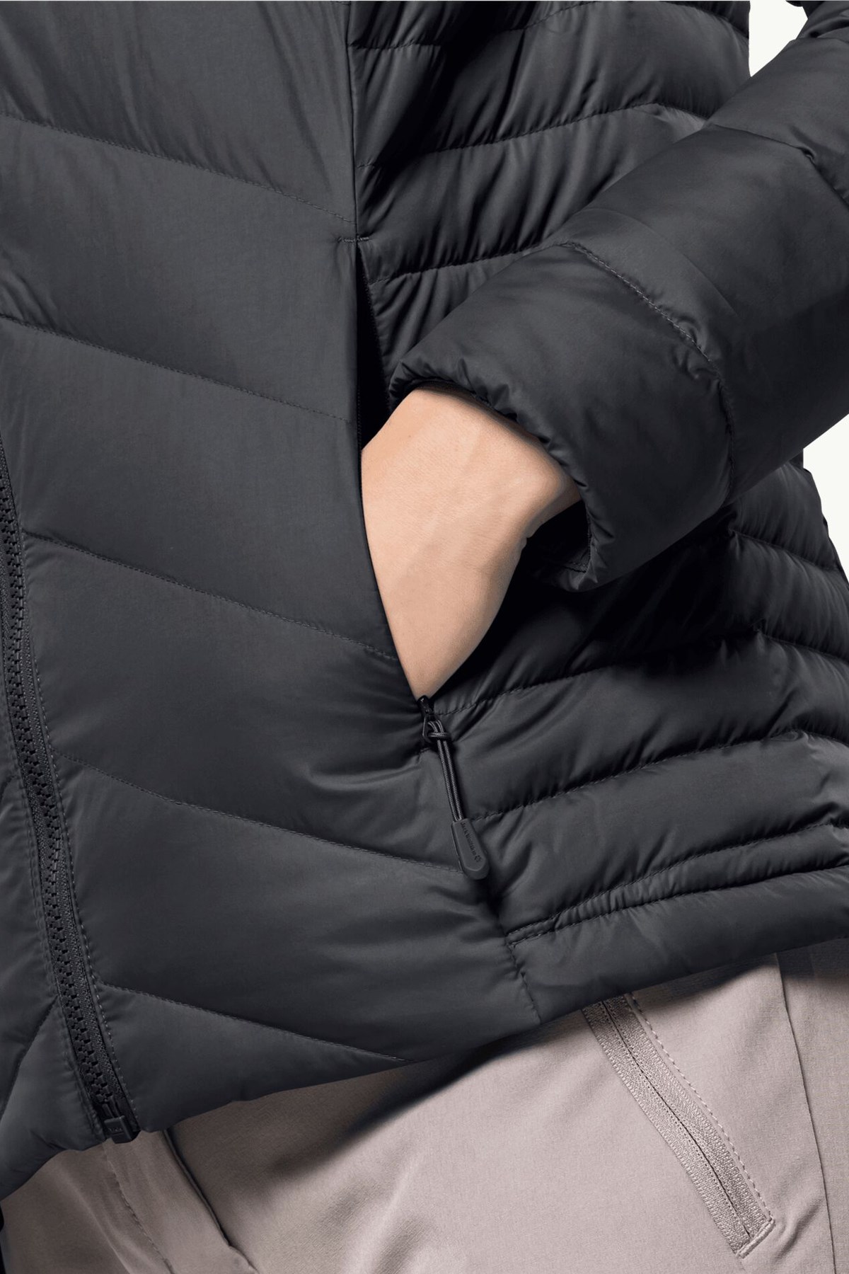 Jack Wolfskin Tundra Down Kadın Outdoor Mont 1206652-6000 Siyah