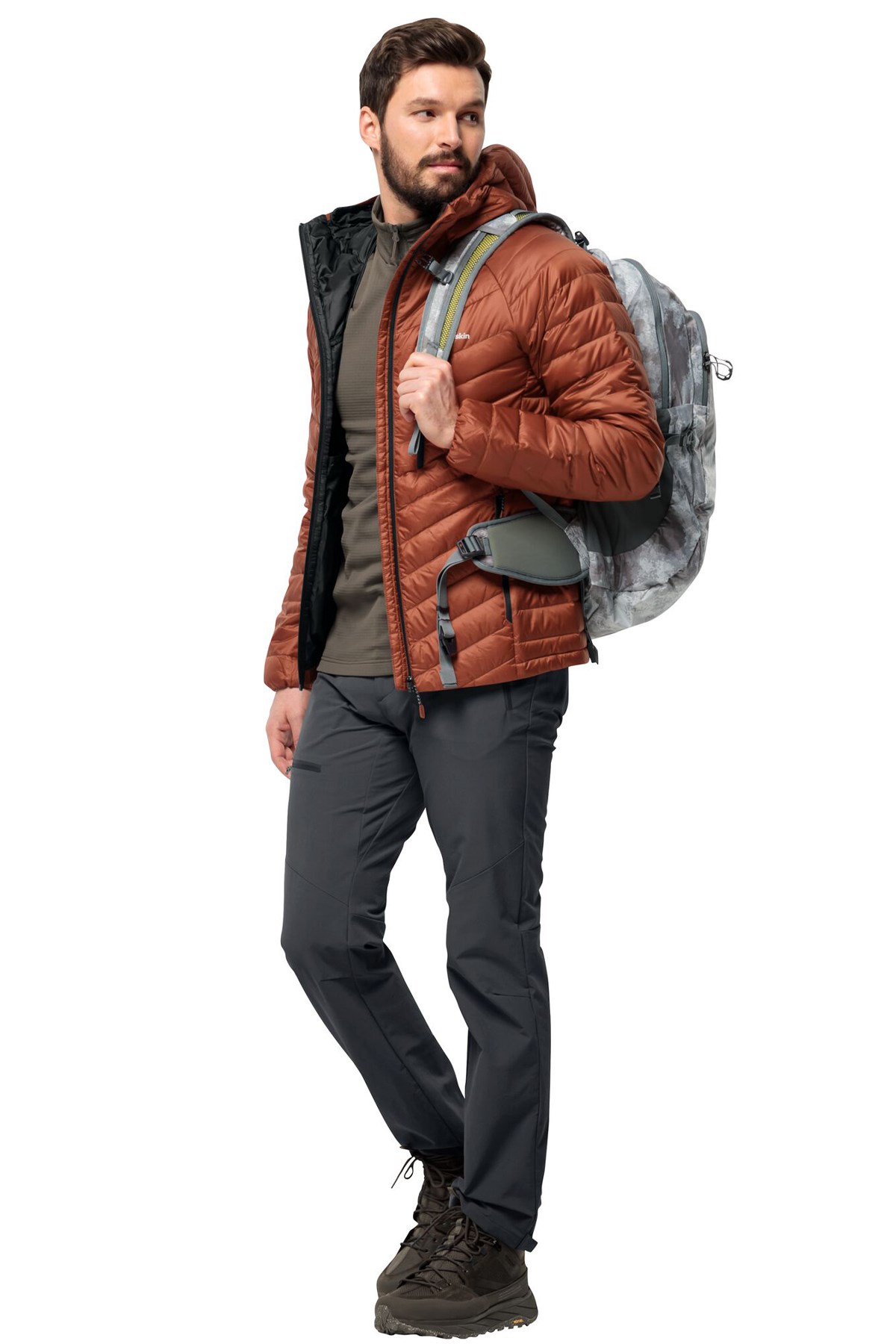 Jack Wolfskin Passamani Down Erkek Outdoor Mont 1207241-2503 Kahverengi
