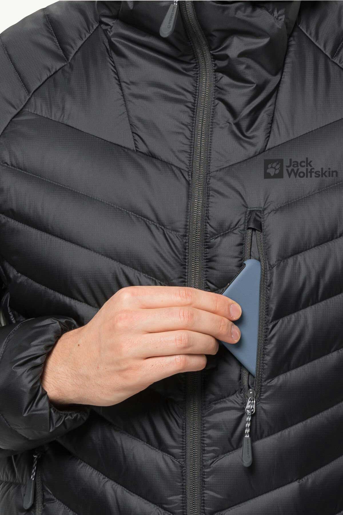 Jack Wolfskin Passamani Kaz Tüyü Erkek Outdoor Mont 1207241-6350 Antrasit