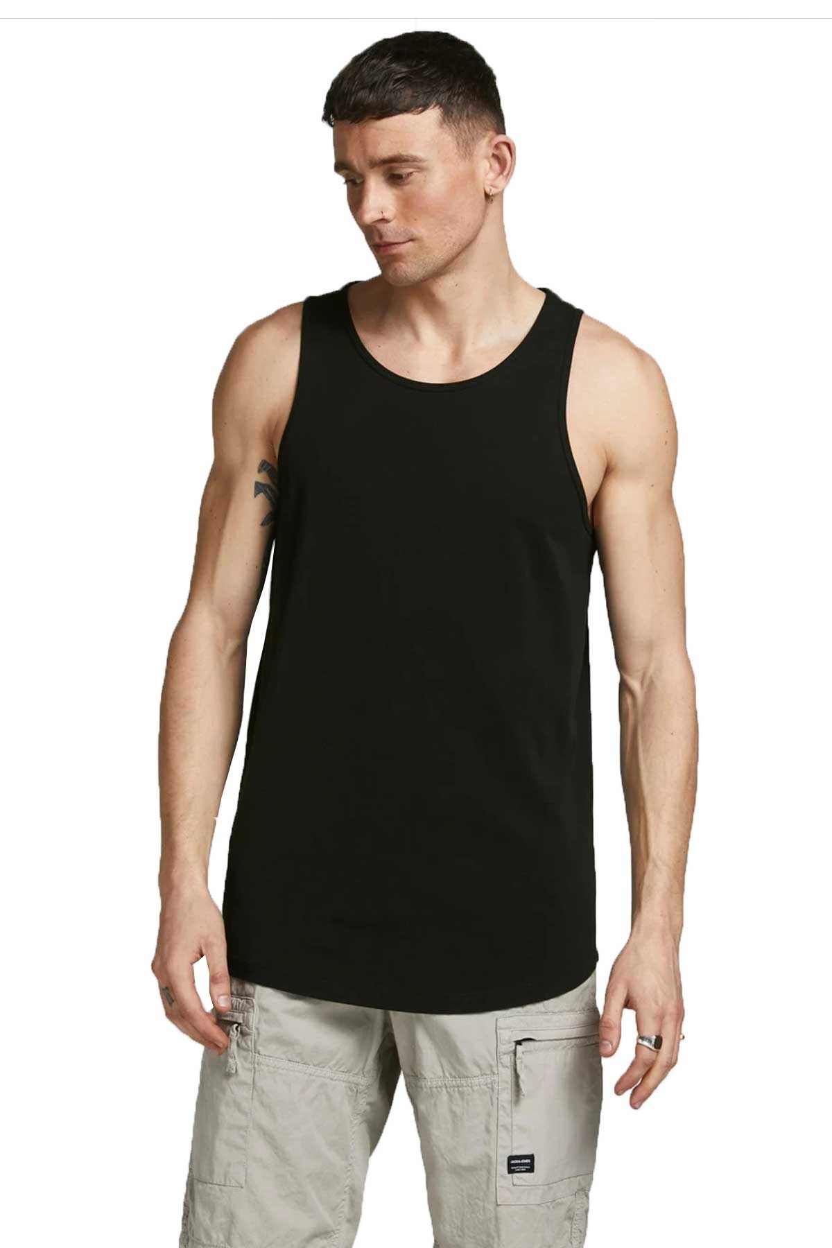 Jack & Jones Jjebasic Erkek Atlet 12074784 Siyah