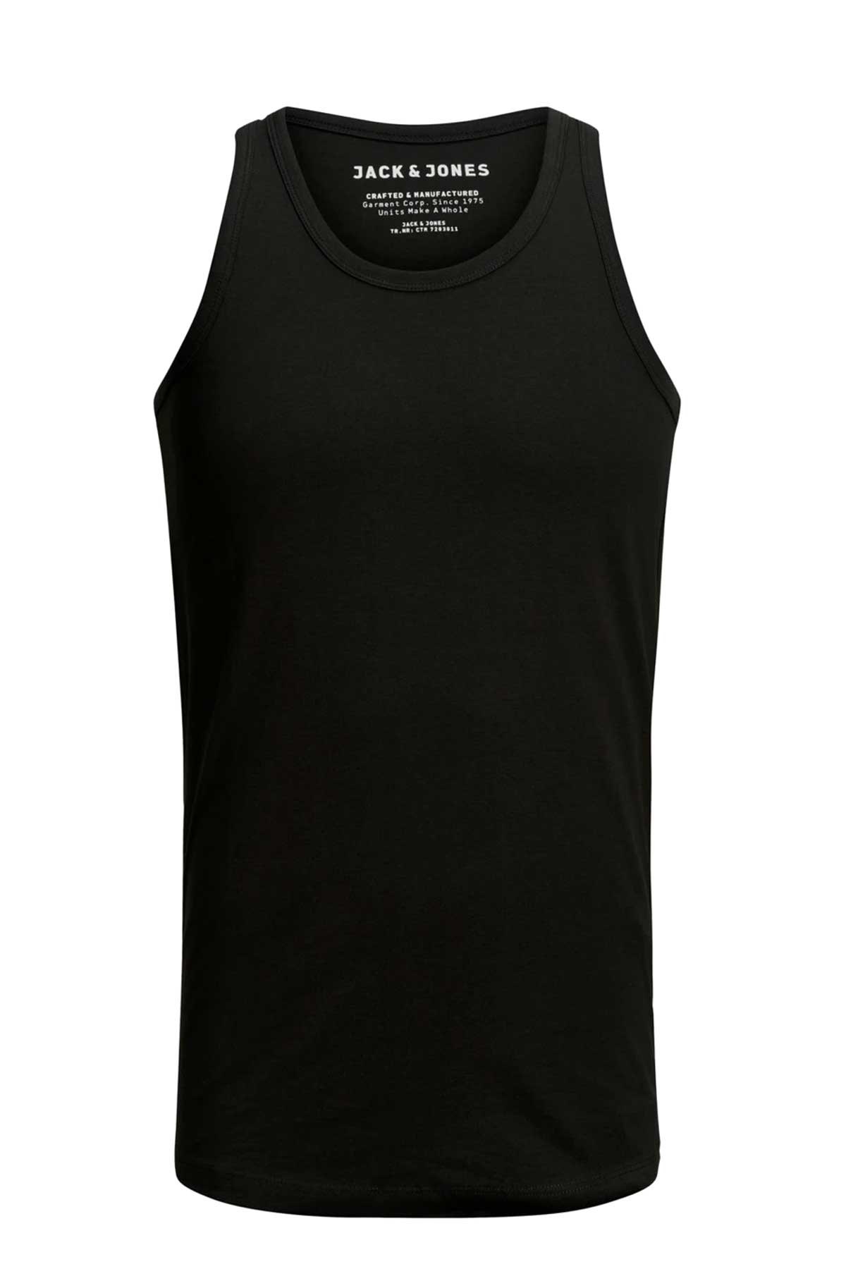 Jack & Jones Jjebasic Erkek Atlet 12074784 Siyah