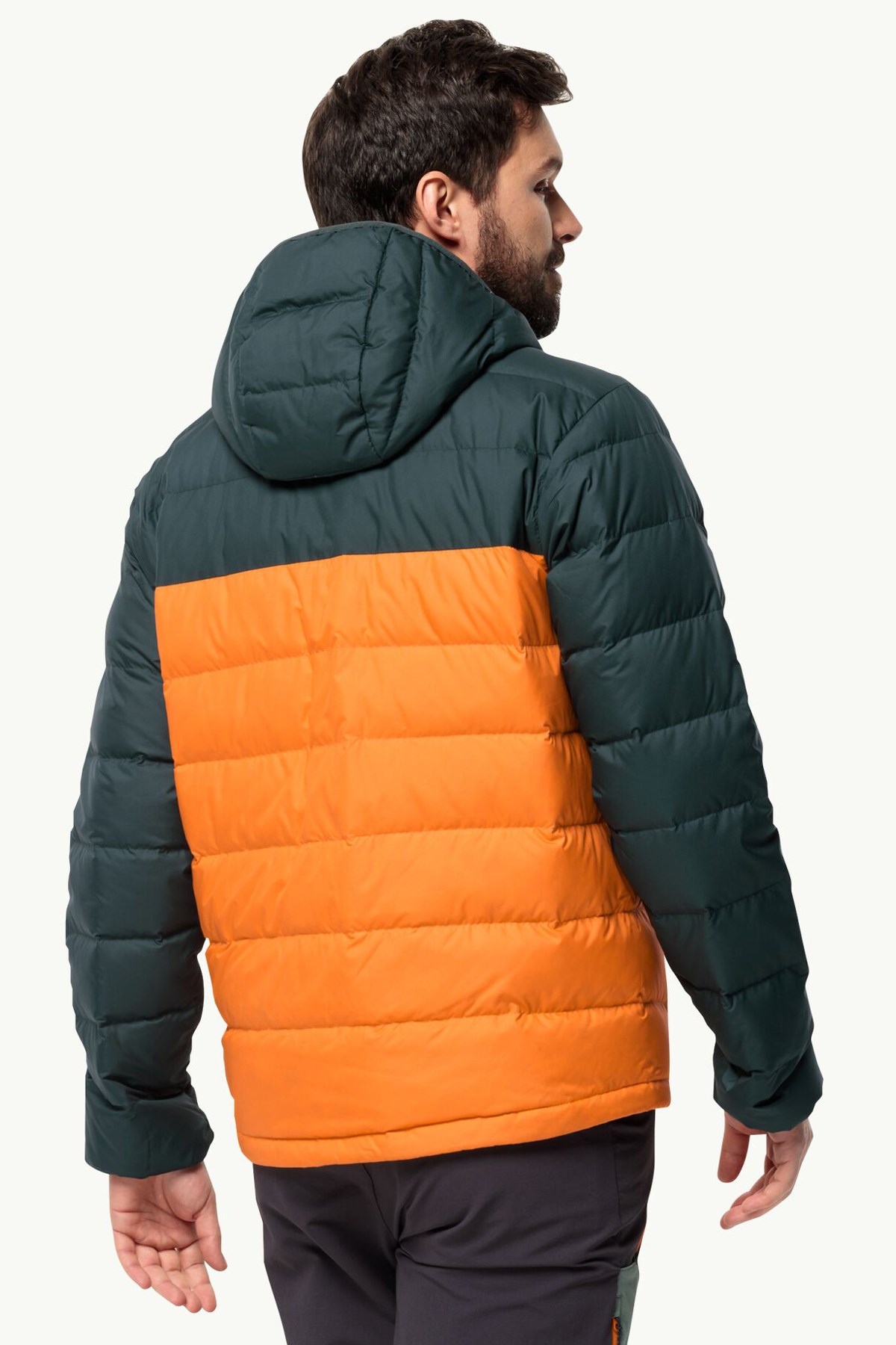 Jack Wolfskin Ather Down Hoody Erkek Outdoor Mont 1207671-3285 Turuncu