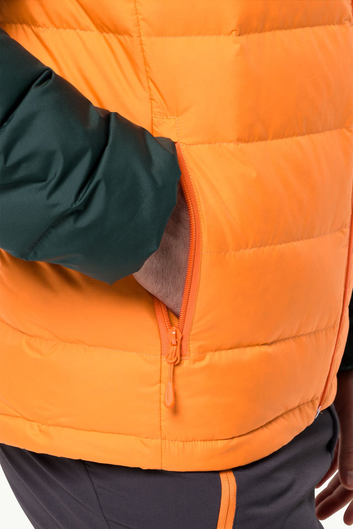 Jack Wolfskin Ather Down Hoody Erkek Outdoor Mont 1207671-3285 Turuncu