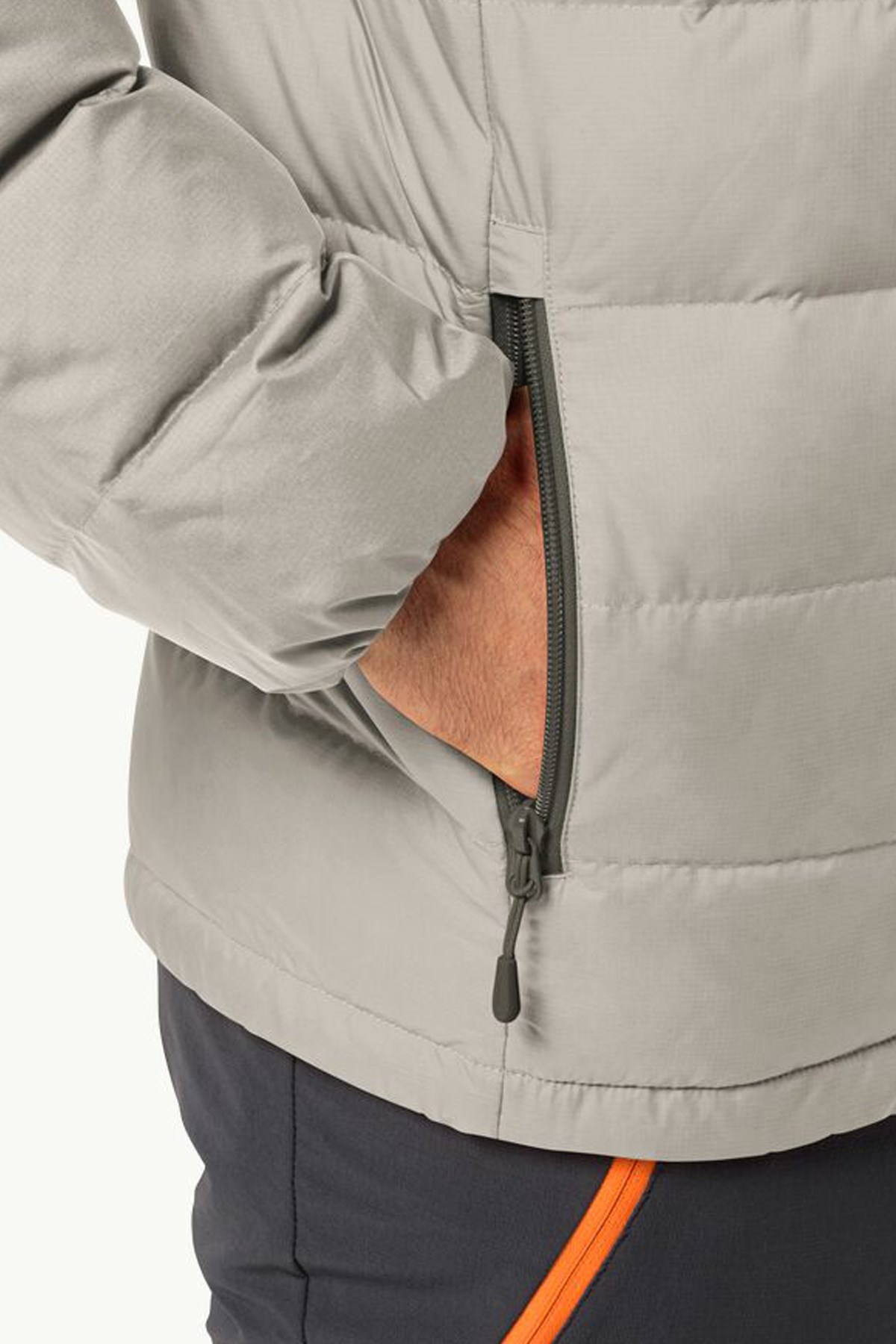 Jack Wolfskin Ather Down Erkek Kaztüyü Mont 1207681-A0029 Gri