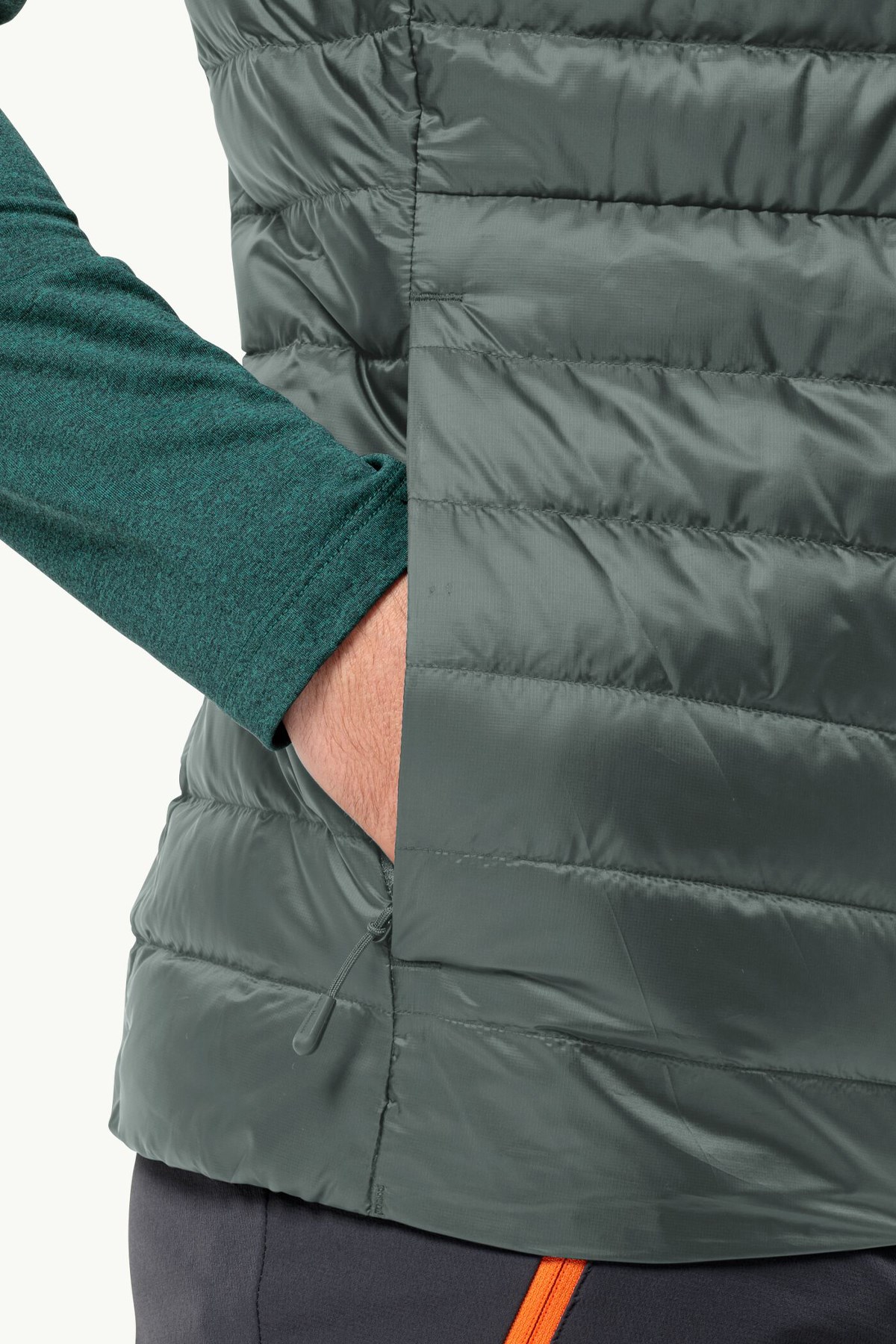 Jack Wolfskin Pilvi Down Erkek Outdoor Yelek 1207711-4311 Yeşil