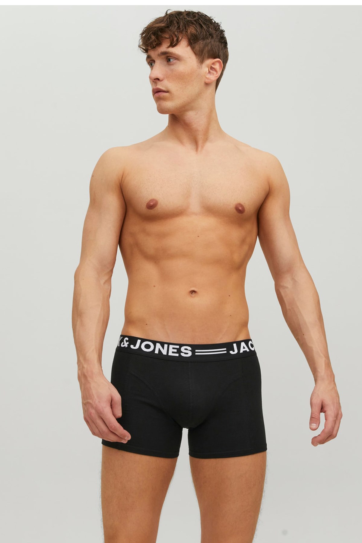 Jack & Jones Sense Trunks 3'lü Boxer 12081832 Siyah