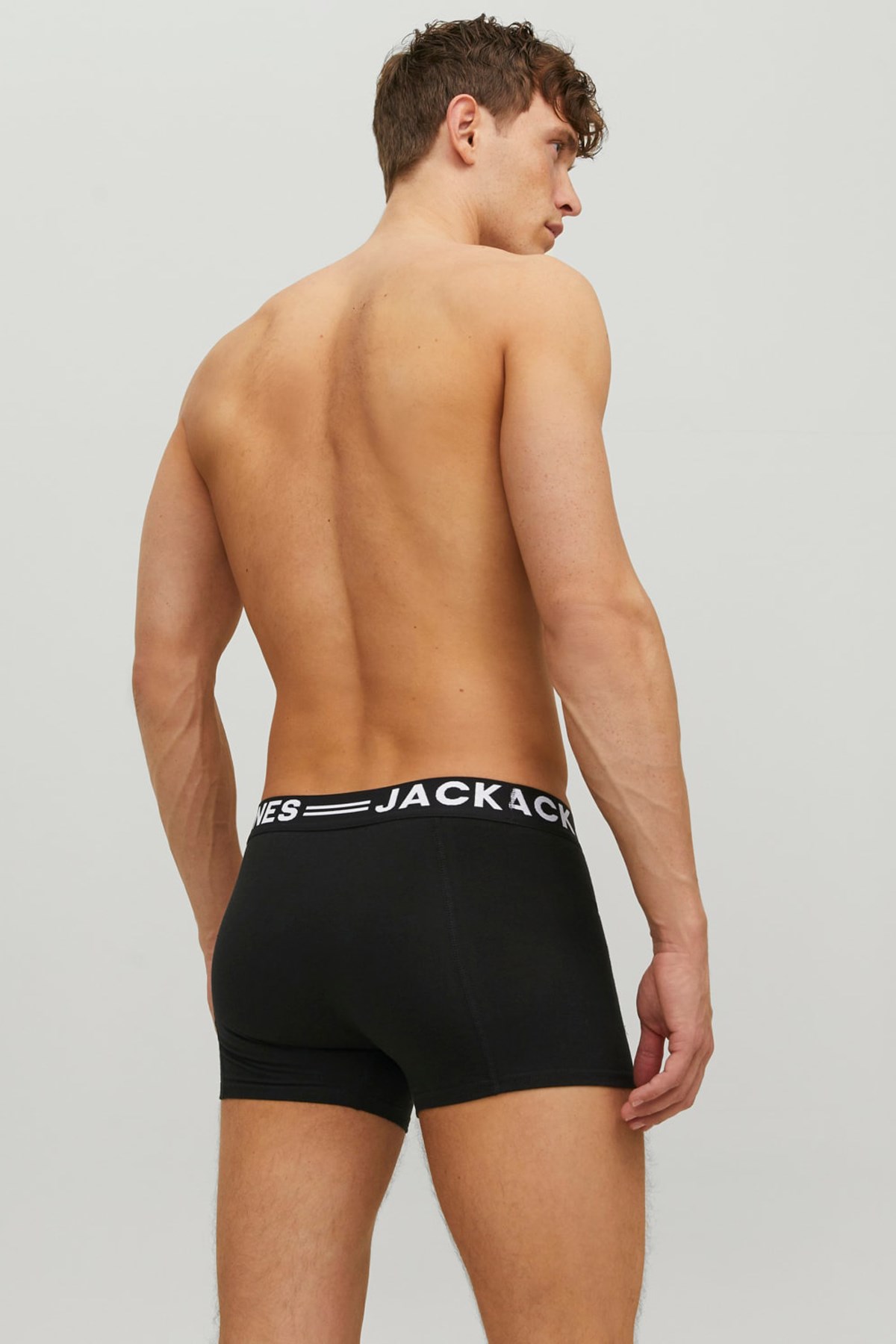 Jack & Jones Sense Trunks 3'lü Boxer 12081832 Siyah
