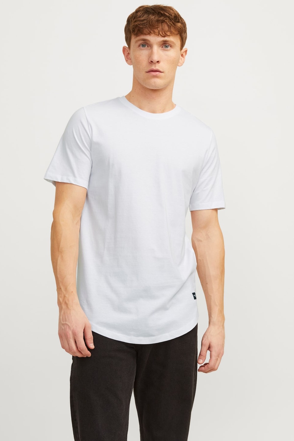 Jack & Jones Erkek Tişört 12113648 Beyaz