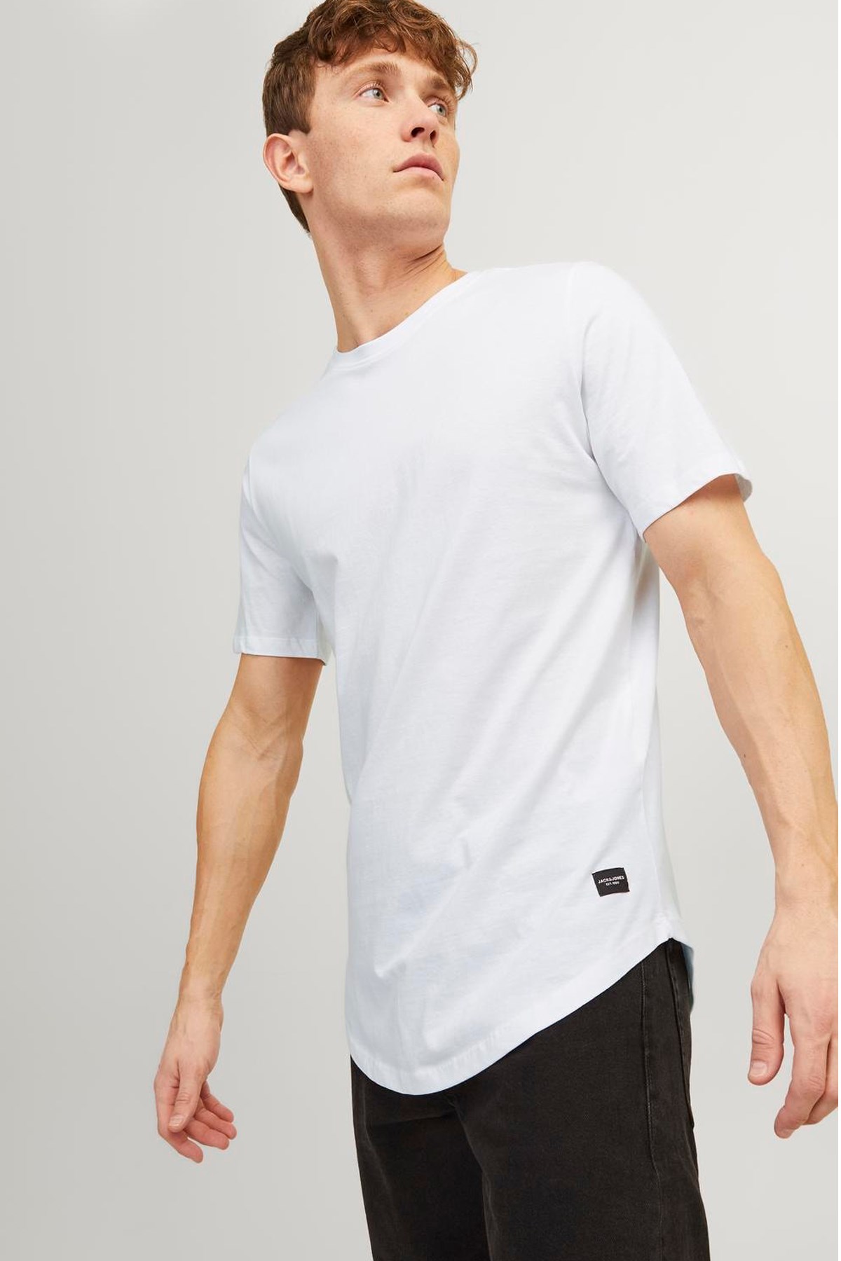 Jack & Jones Erkek Tişört 12113648 Beyaz