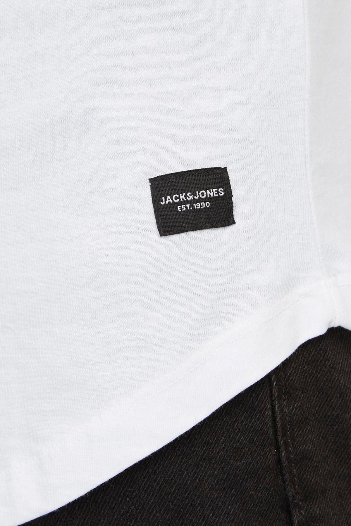 Jack & Jones Erkek Tişört 12113648 Beyaz